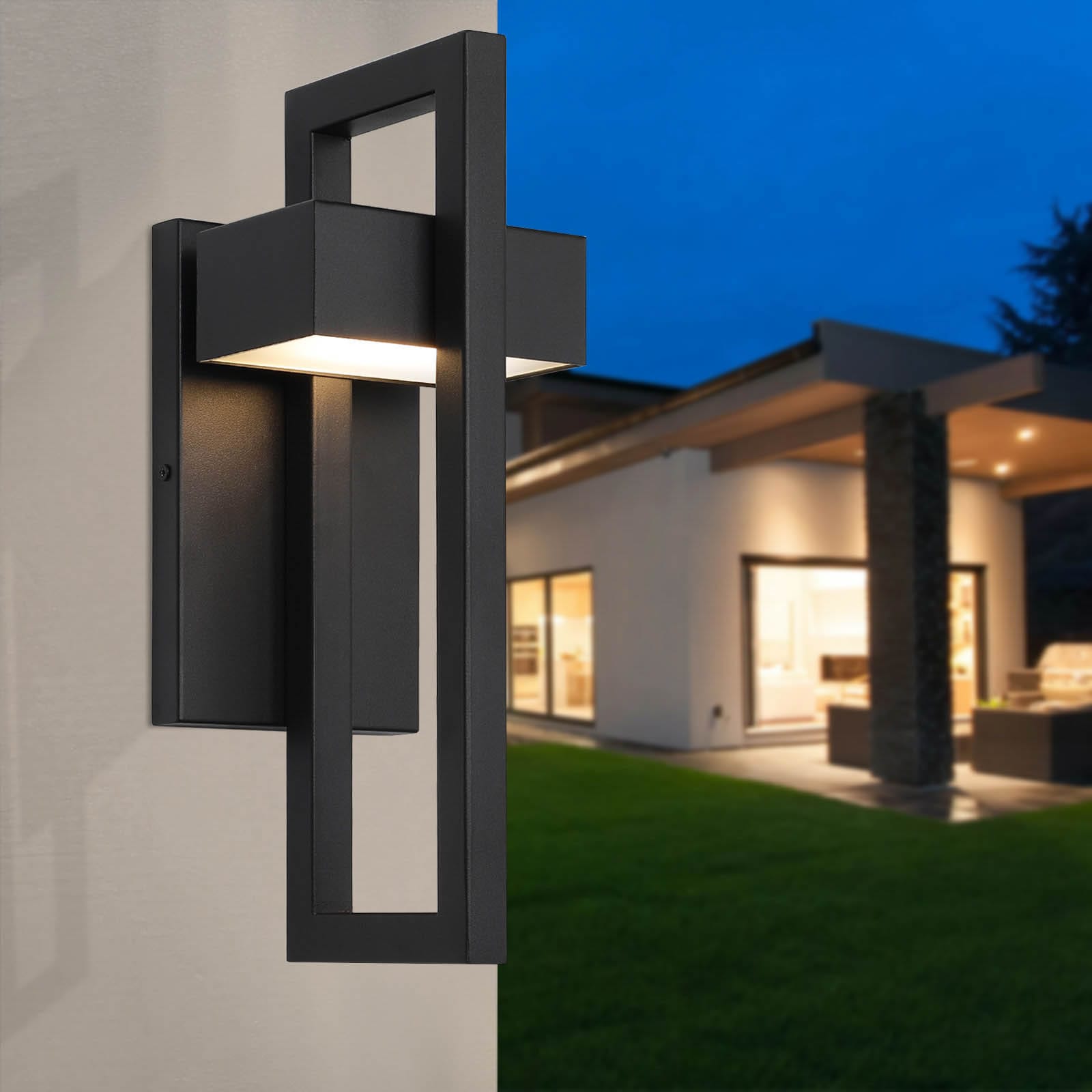 LamQee 06FTL0247ABK Outdoor-Wall-Lighting - View #9
