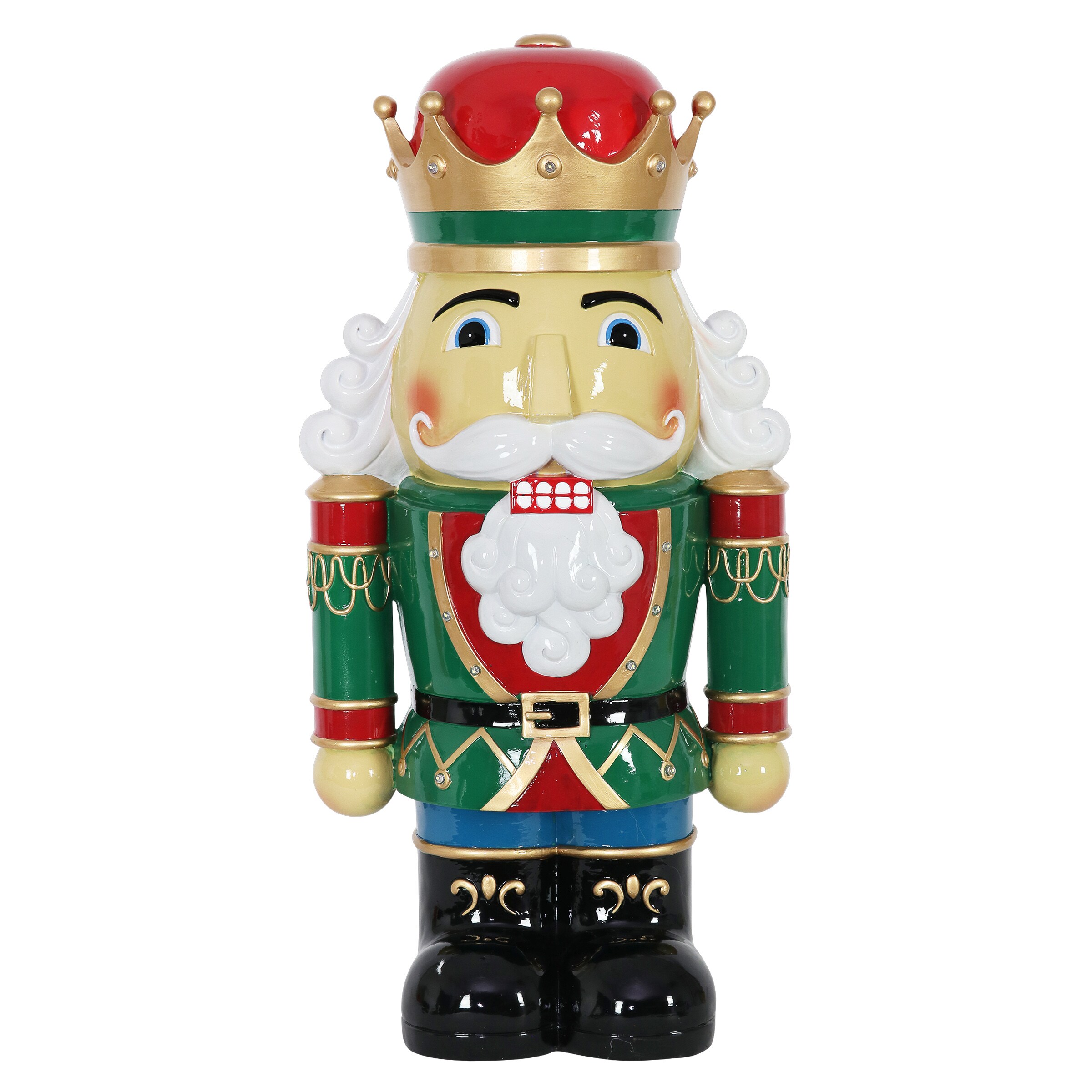 Exhart 19269-RS 24.02-in Lighted Decoration Nutcracker Battery-operated Christmas Decor