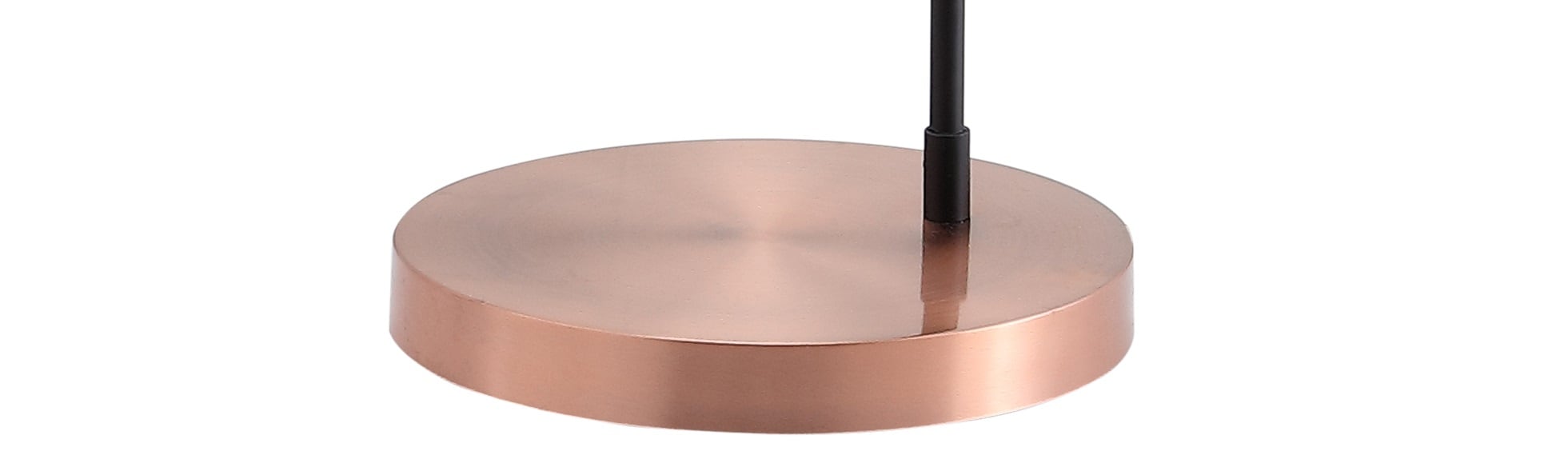 Brady 59.5" Black and Copper Modern LED Task Floor Lamp