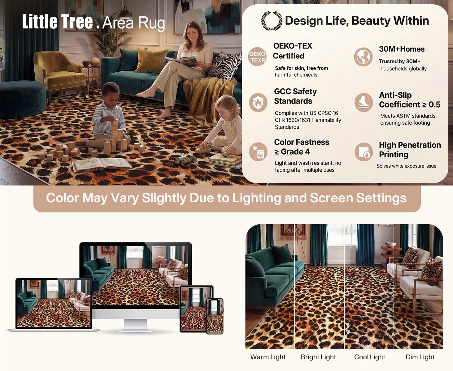 LITTLE TREE LWLT-DYR-JL001-BN-XY rugs - View #4