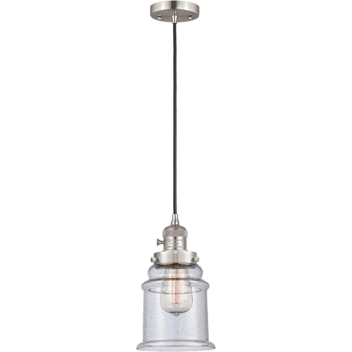 Innovations Lighting 2344567 201CSW-SN-G184 Franklin Restoration Canton Mini Pendant