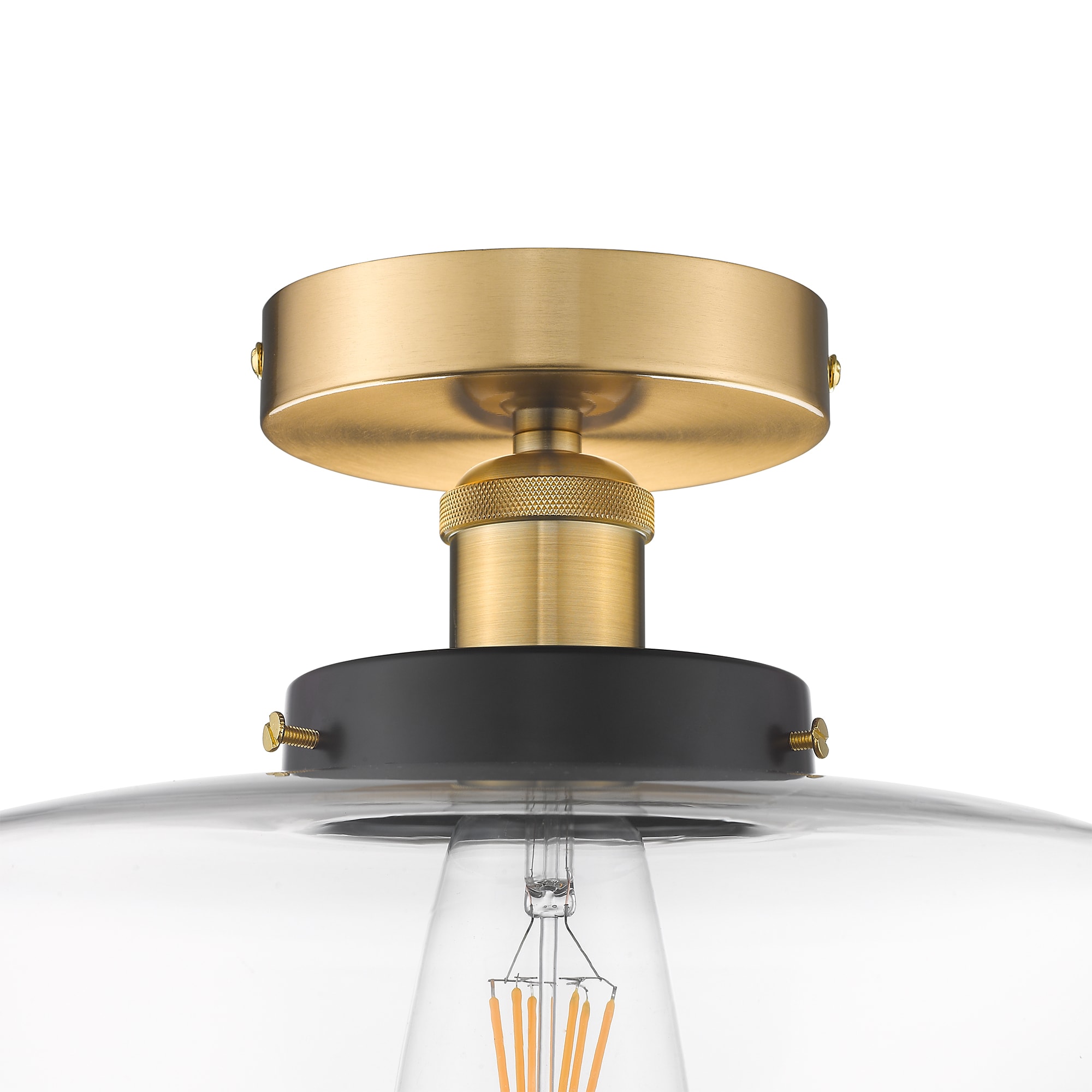 Ove decors sumaya 1 light brass led semi mount light 15lsf suma11 lbs