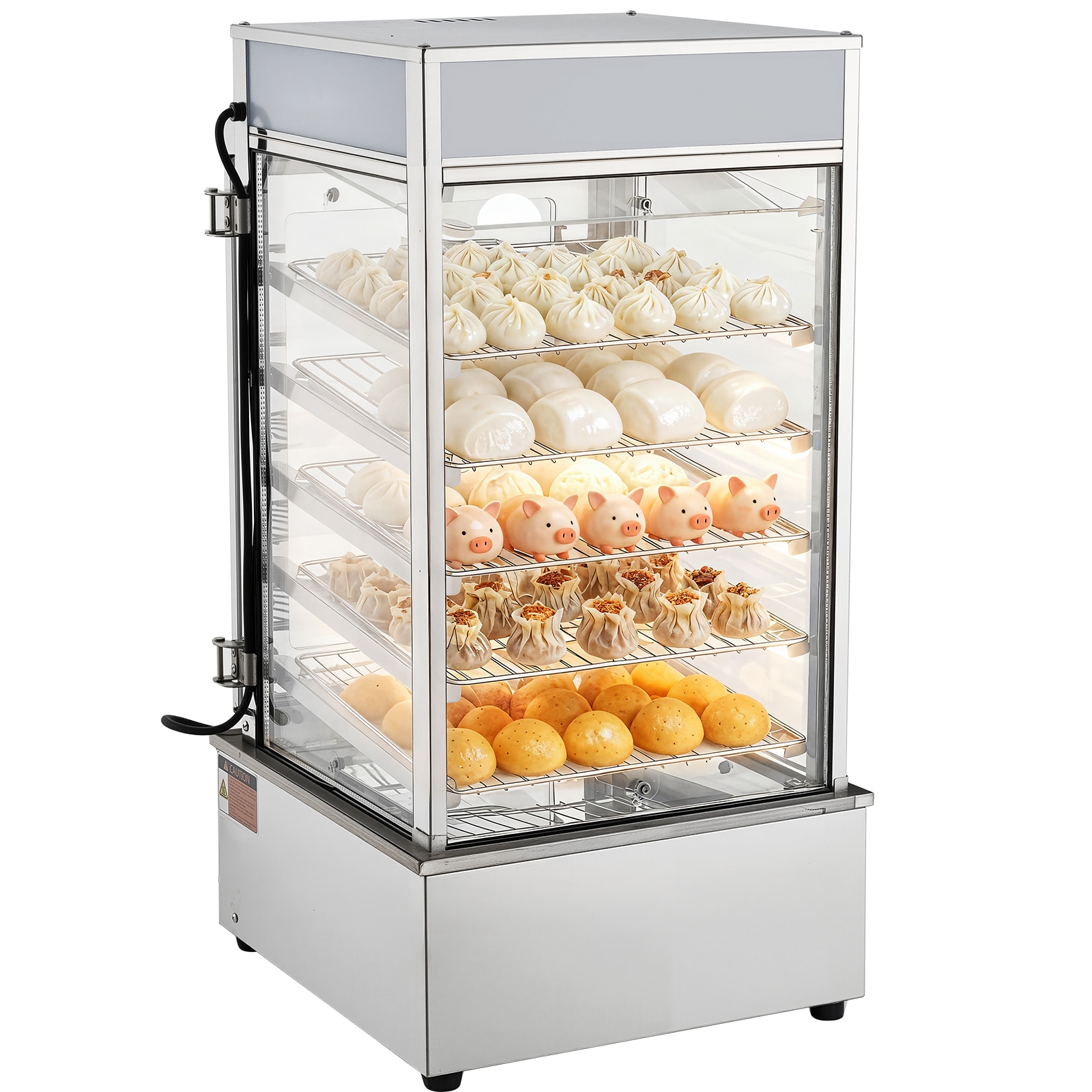 VEVOR 5-Tier Commercial Food Warmer Display 1200W Food Display 