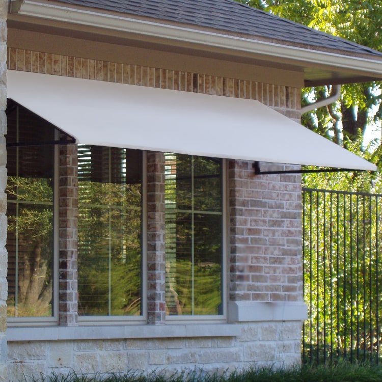 Awntech CR33-NV-10W 124.5-Inches Wide x 36-Inches Projection x 36-Inches Height Fabric Solid Window/Door Awning
