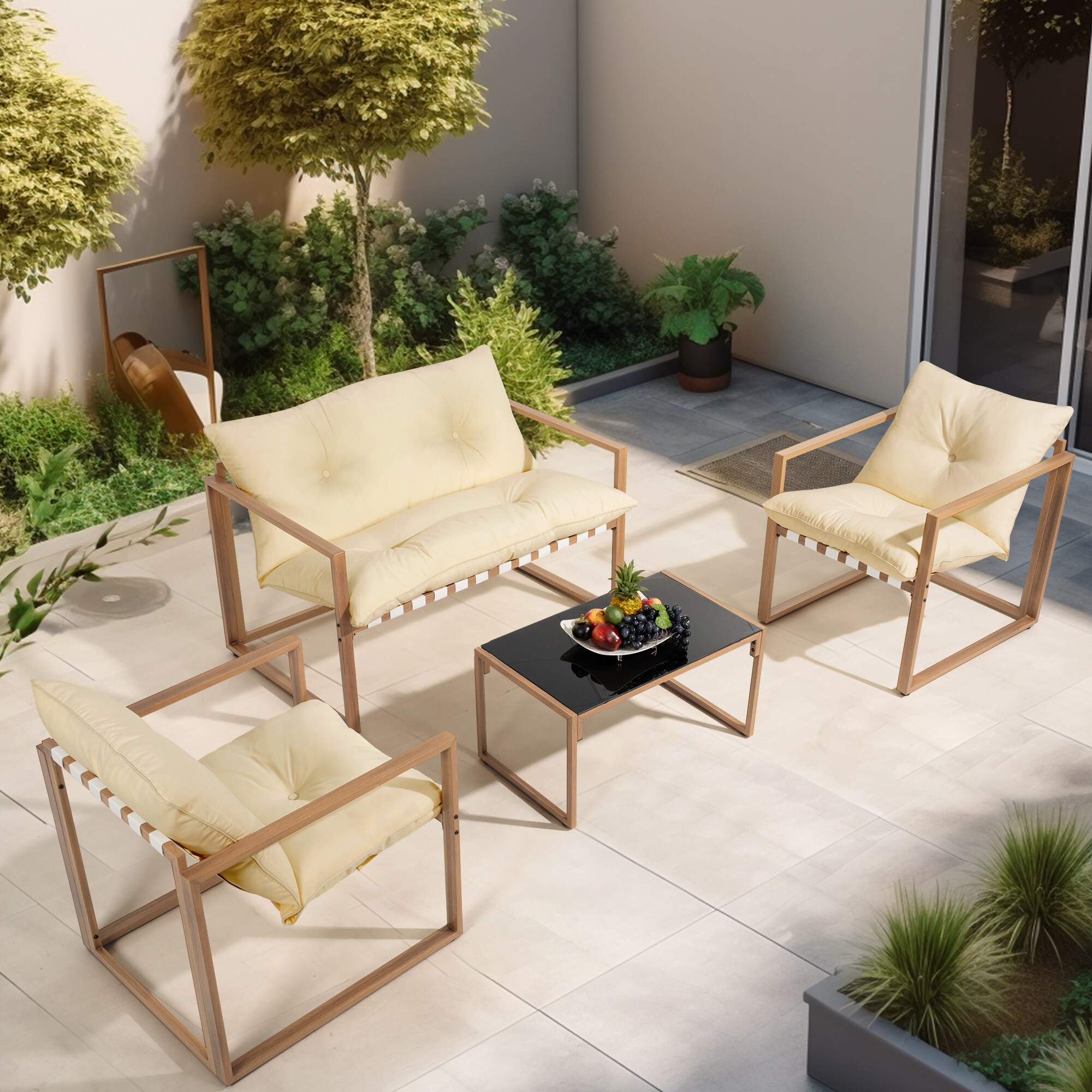 PamaPic TB-ZD4-W-WL1 Patio-Conversation-Sets - View #4