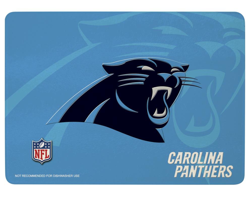 Carolina Panthers Large 14.5" x 9" Hard Plastic NFL Team Cutting  Board Kitchen