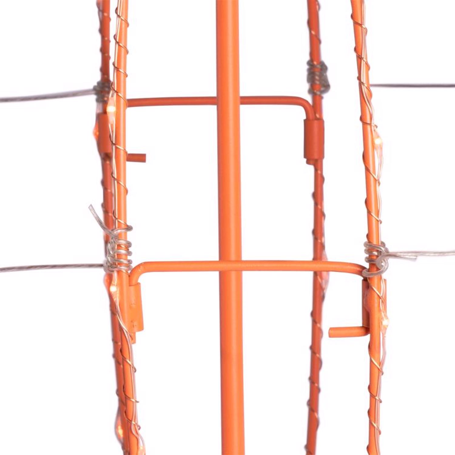 Celebrations White 216 ct 14 in. LED Prelit Foldable Pumpkin Halloween ...