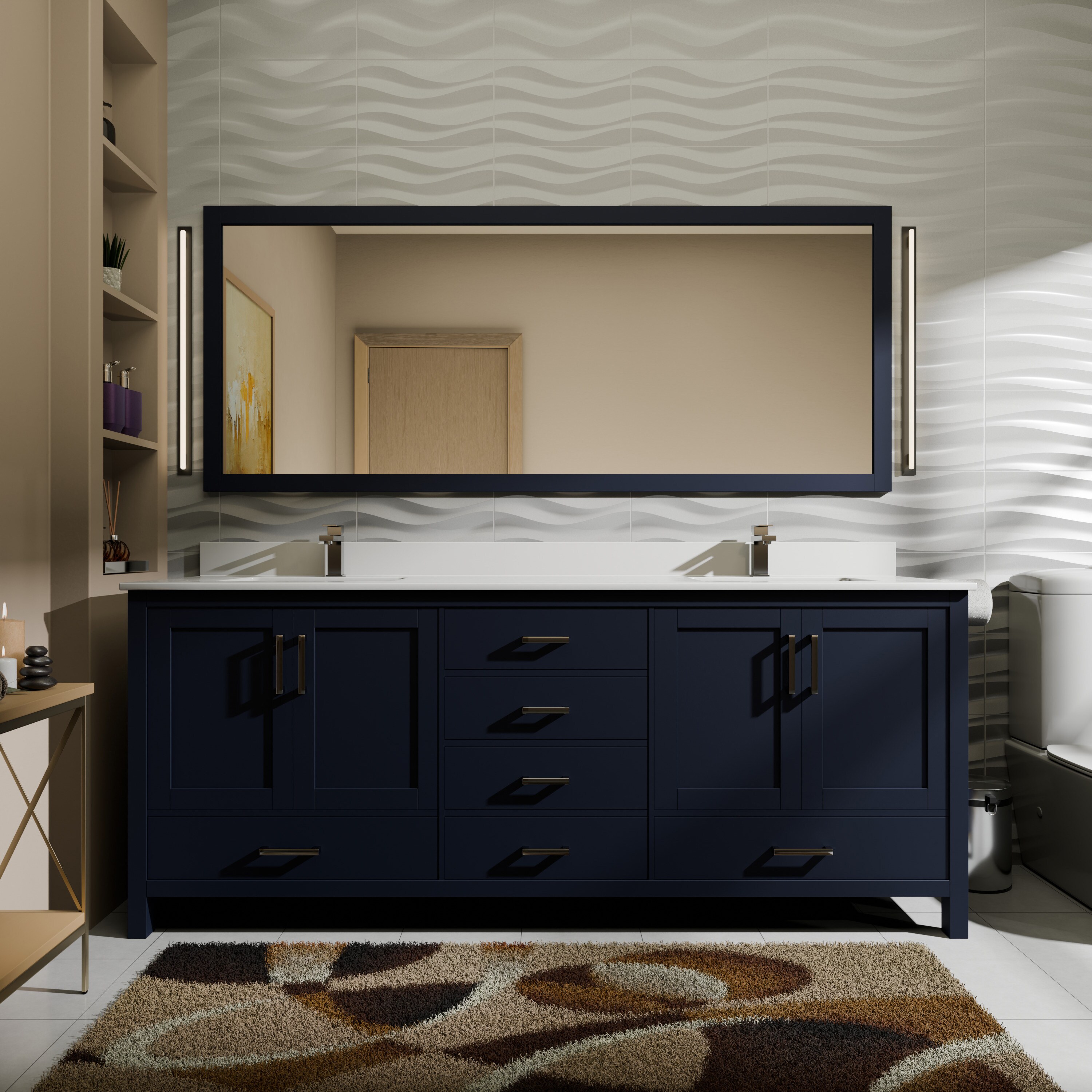 Lexora LJ342272DEWQM70 Bath-Vanity-Combo - View #2