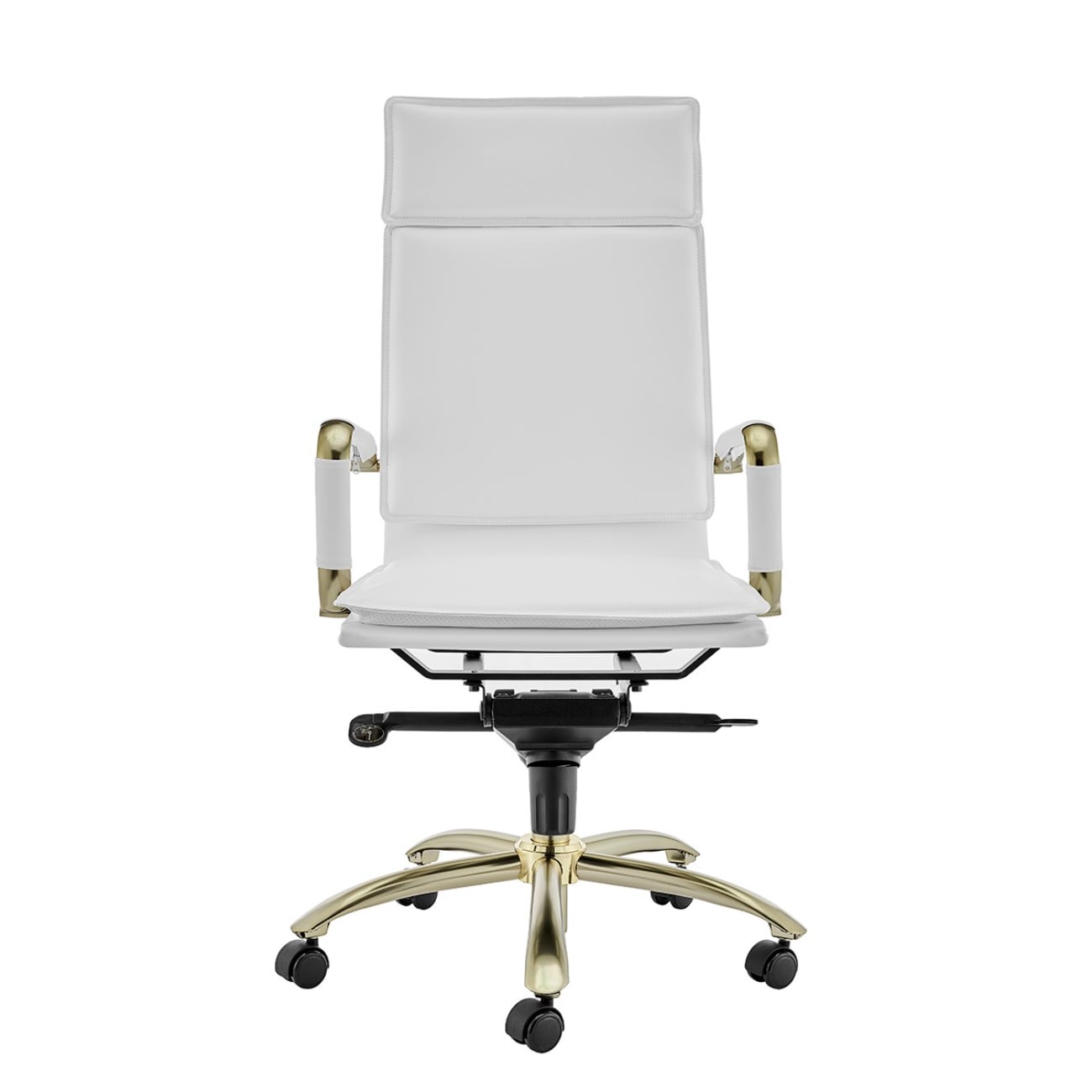 White and gold 2025 high back office chair