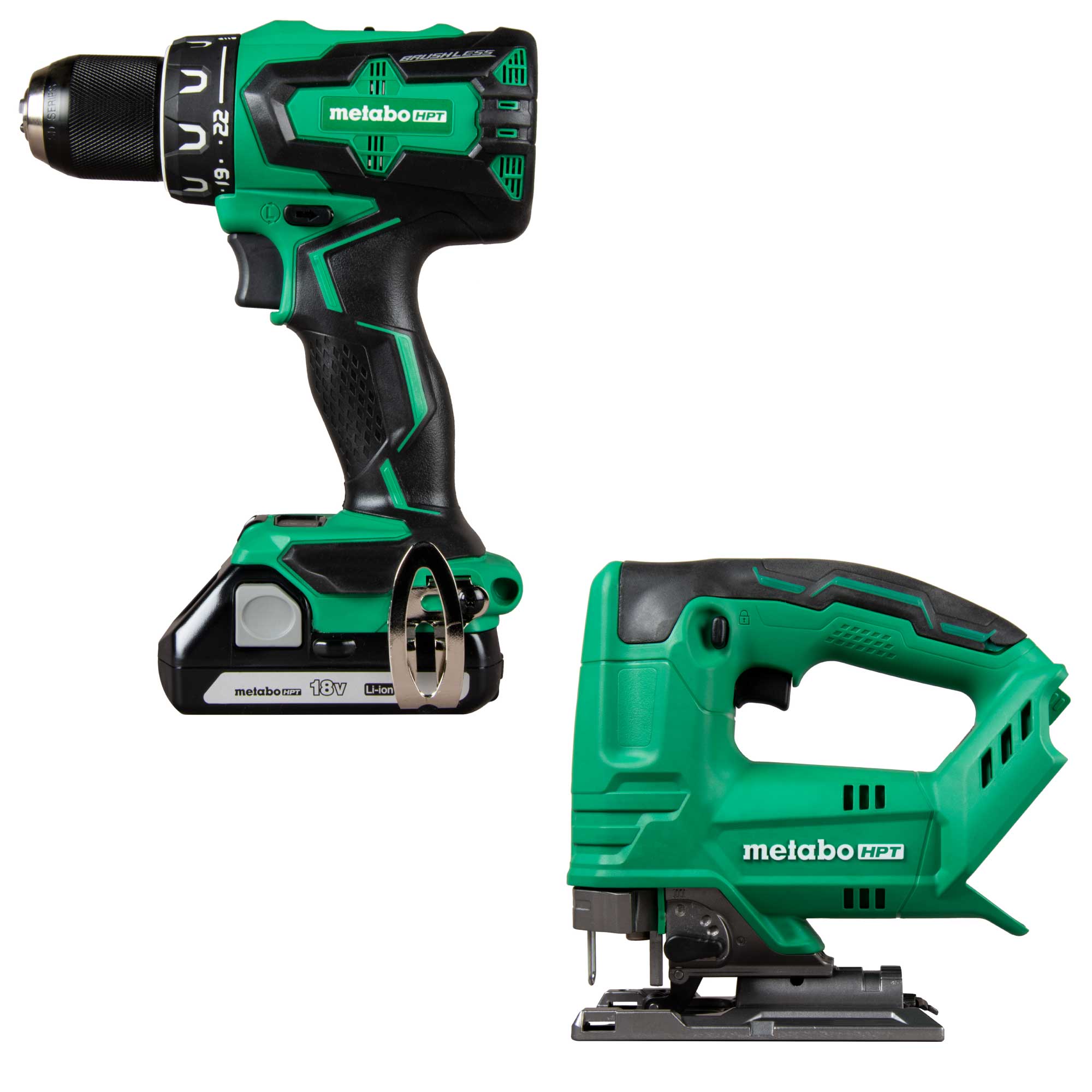 Metabo HPT MultiVolt 18-Volt 1/2-in Brushless Cordless Drill (2-batteries included and charger included) with MultiVolt 18-volt Variable Keyless