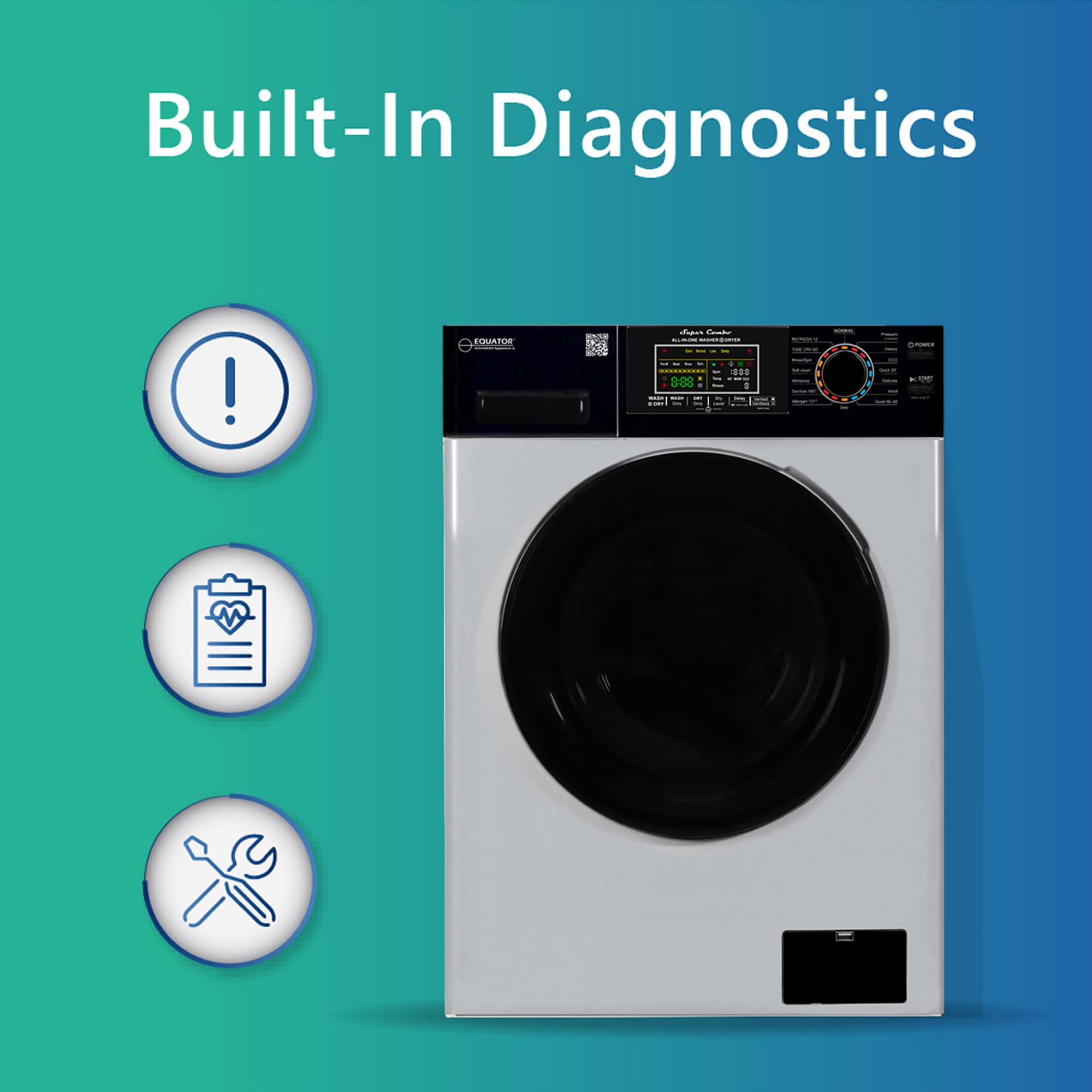 Equator Advanced Appliances EZ 5500 CV S/B Combination-Washers-Dryers - View #19