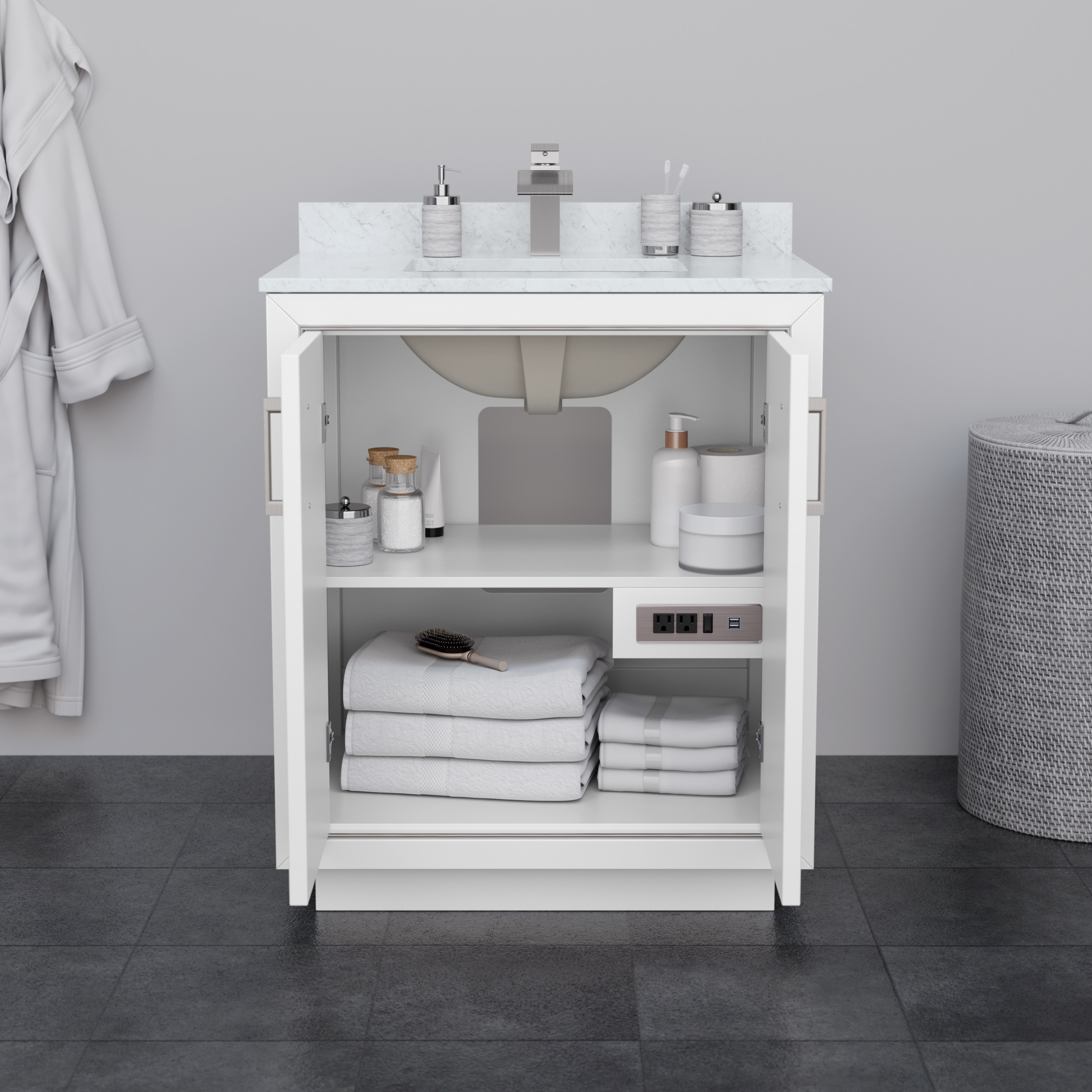 Wyndham Collection WCF111130SWBWQUS3MXX Bath-Vanity-Combo - View #3