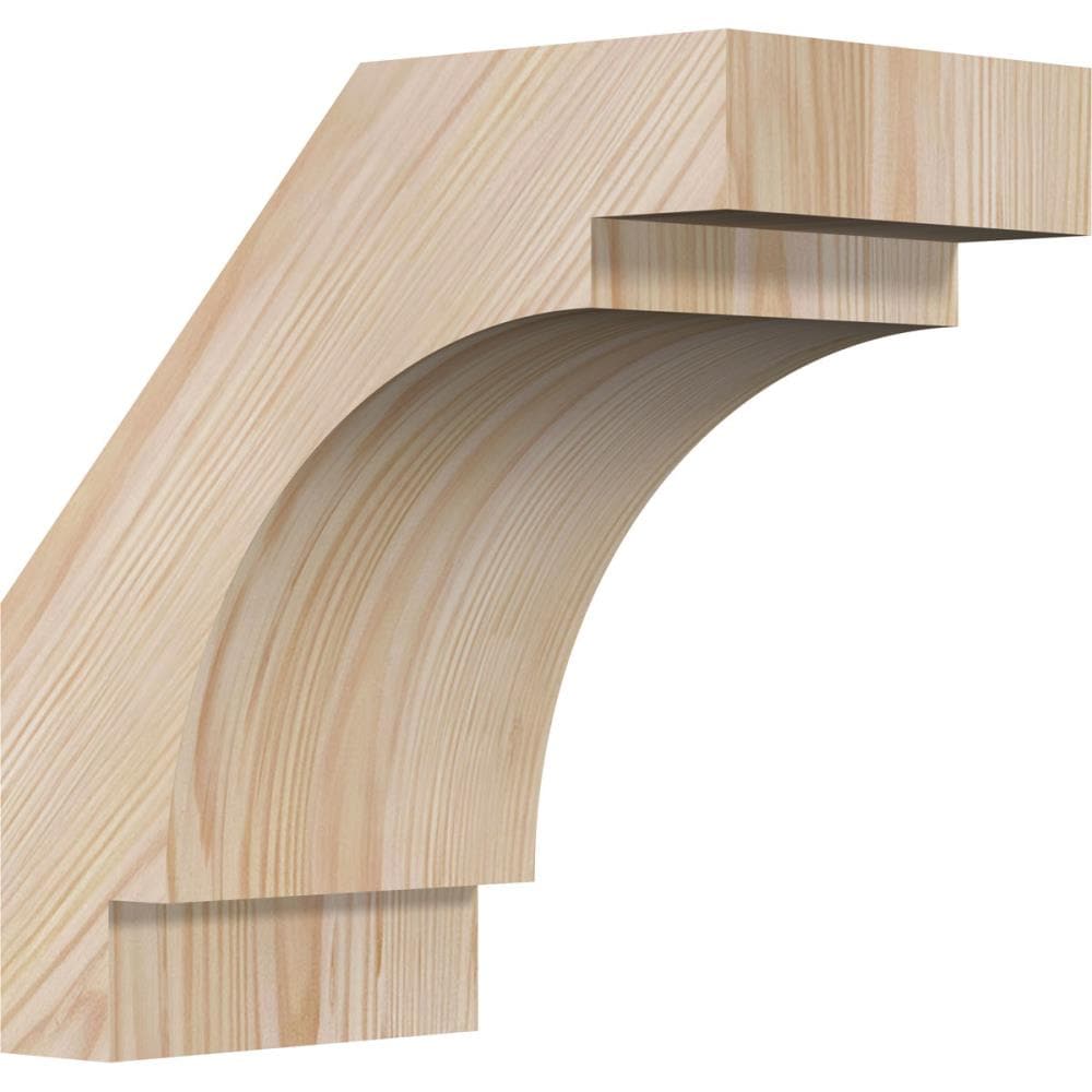 Ekena Millwork BRC06X10X10MRC00SDF 5-1/2-in x 10-in x 10-in Douglas Fir Unfinished Wood Merced Smooth Knee Brace
