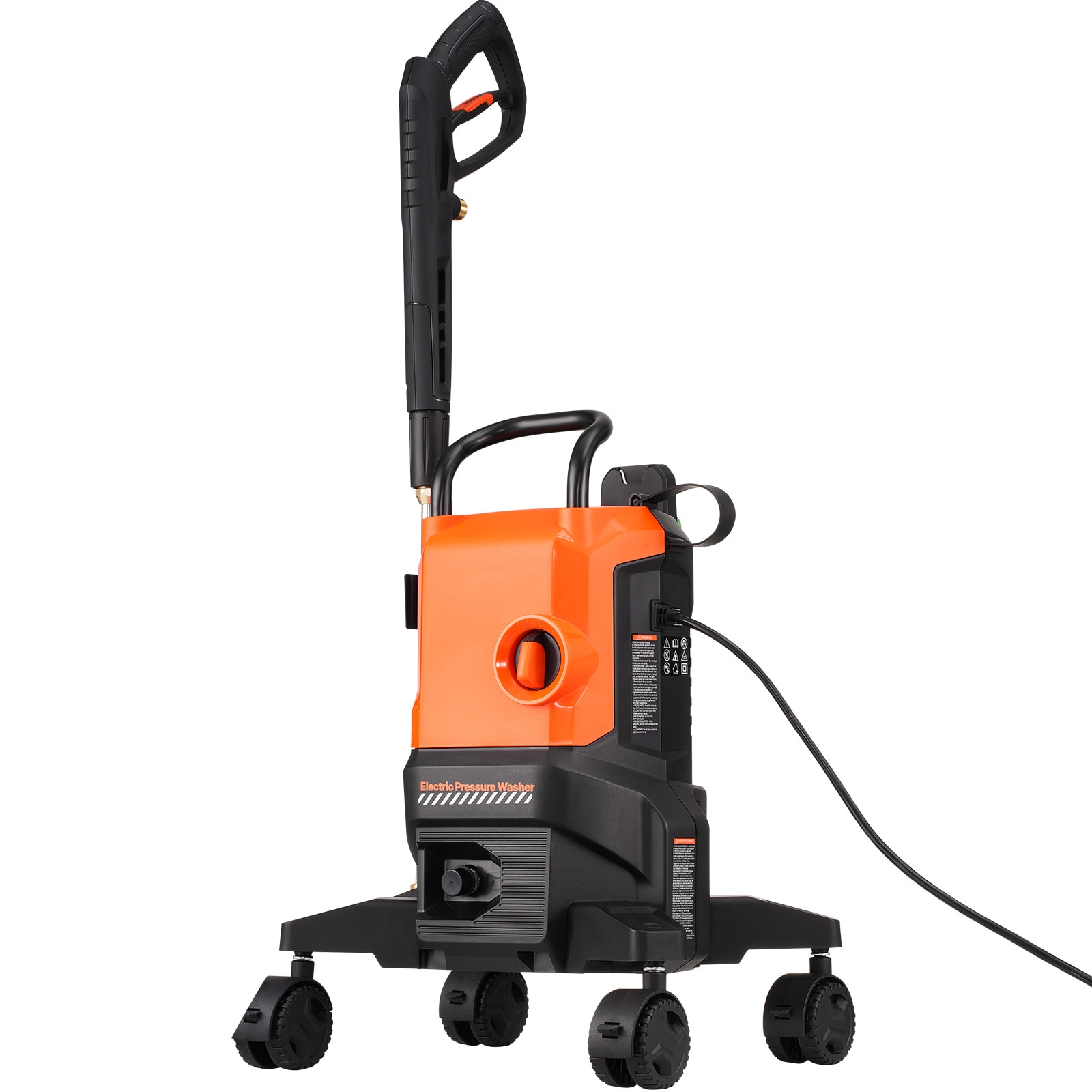 VEVOR Electric Pressure Washer Max 2700 PSI and 1.8 GPM High Power Pressure Cleaning Machine with 4 Quick Connect Nozzles and a Foam Cannon Ideal for Cars/Fences/Driveways/Patios/Home Cleaning