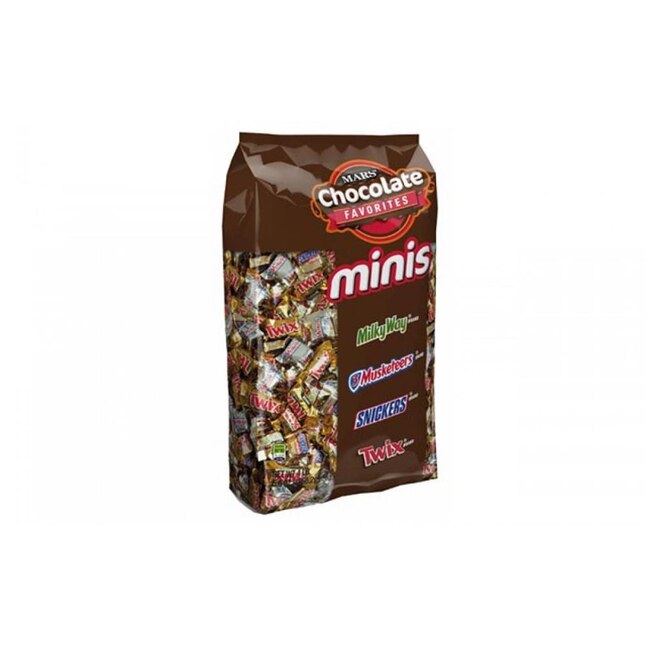 Mars Mix Miniature Chocolate Bars, 67.20 oz - SNICKERS, TWIX, 3 MUSKETEERS, MILKY  WAY - Candy Bars in the Snacks & Candy department at
