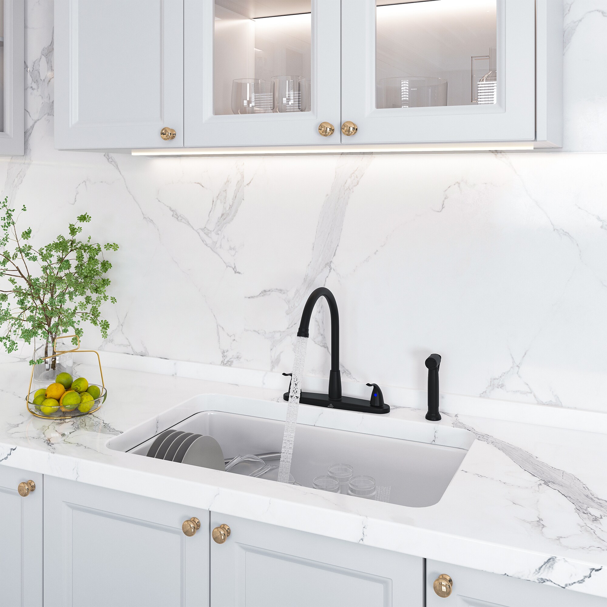 Mondawe MO-DT89001MB Kitchen-Faucets - View #3