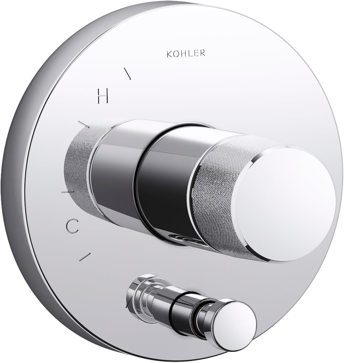 KOHLER K-T78016-8-CP Polished Chrome Knob Shower Faucet Handle