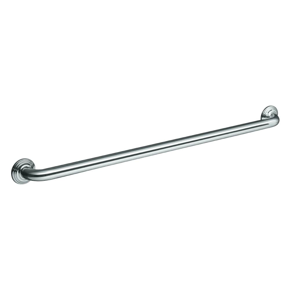 KOHLER 10545-S Traditional 41.0-in Polished Stainless Wall mount ADA Compliant Grab Bar ( 300.0-lb Weight Capacity )