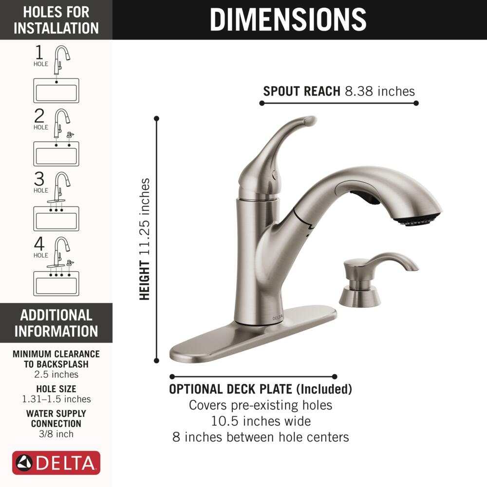 Delta Grant Kitchen Faucet outlets