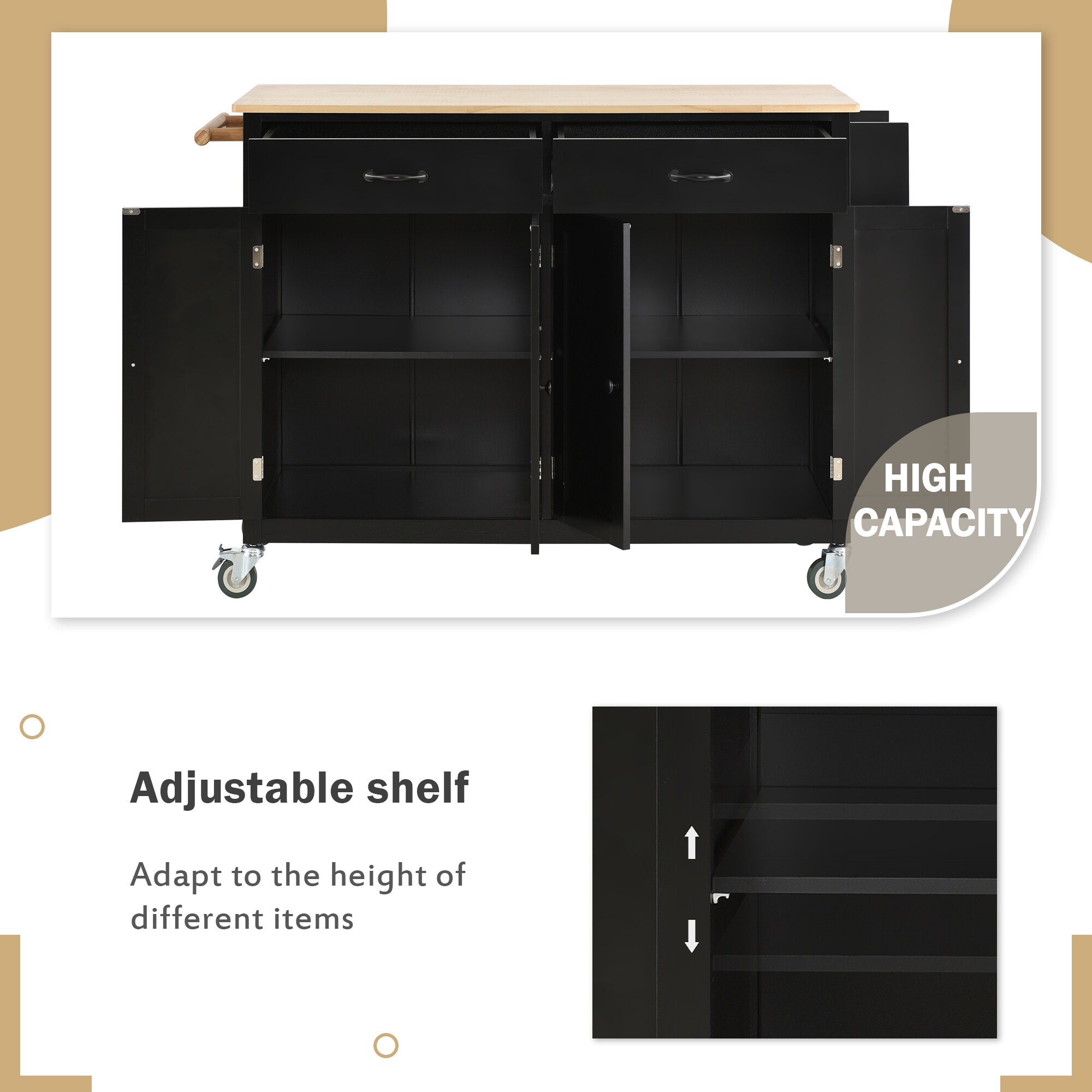 Best Selling Home Decor 329741 Kitchen-Furniture - View #3