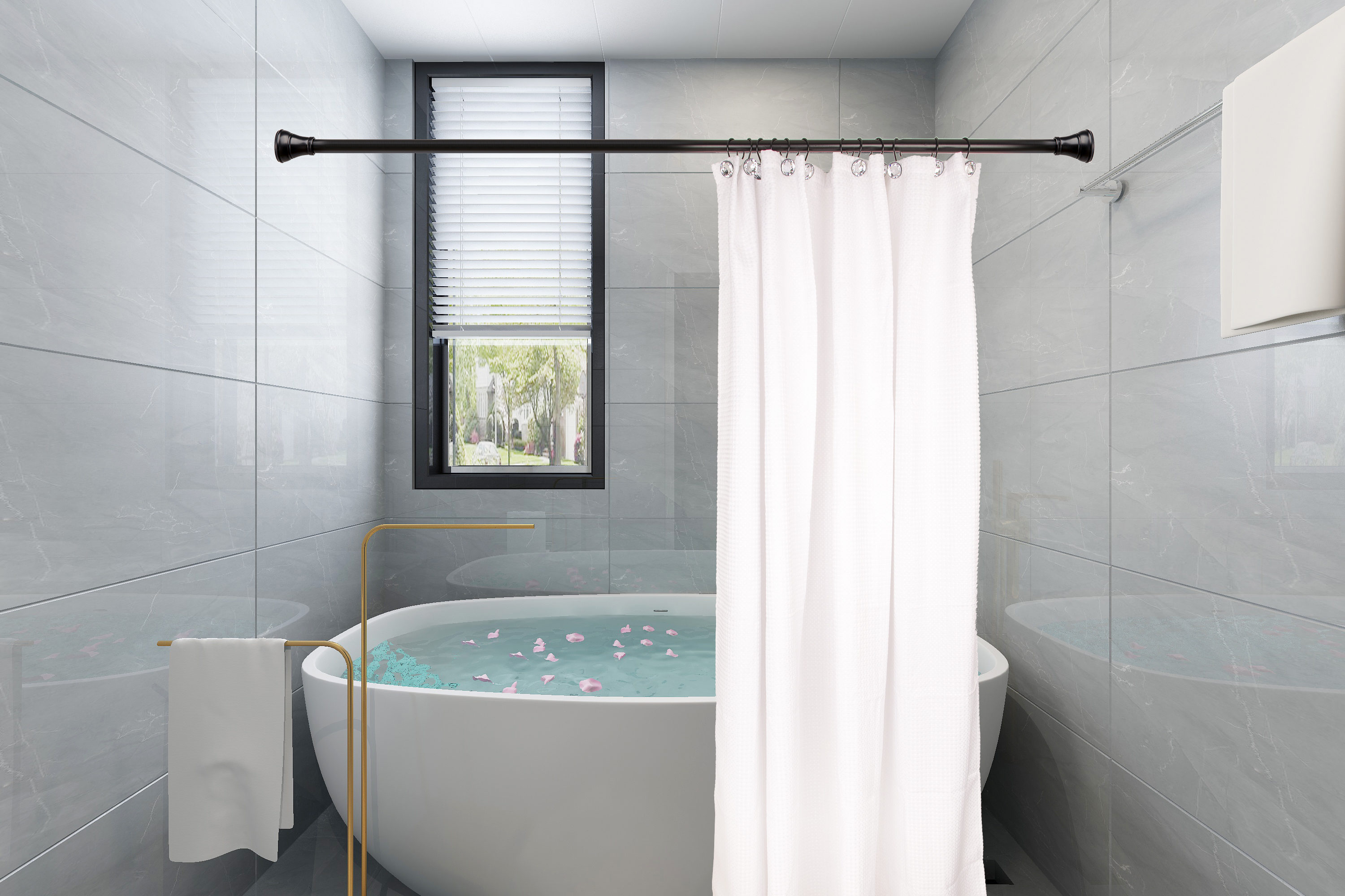 Utopia Alley HK23BK Shower-Rings-Hooks - View #7