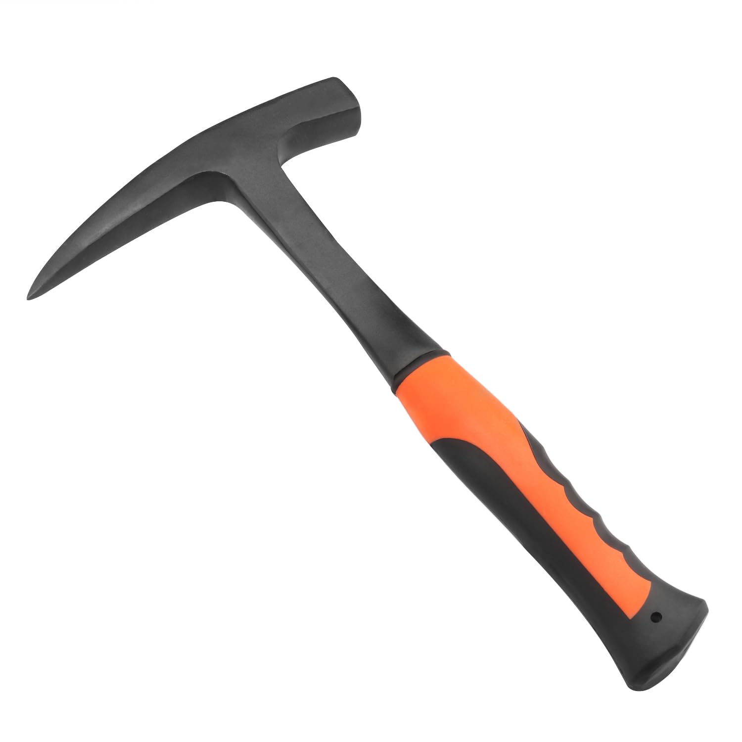 AKSCYZM 28 oz Rock Pick Hammer 12 Inch All Steel Drop Forged Rock Pick Hammer with Rubber Grip for Geological Prospecting and Metalworking #LAK0819K550