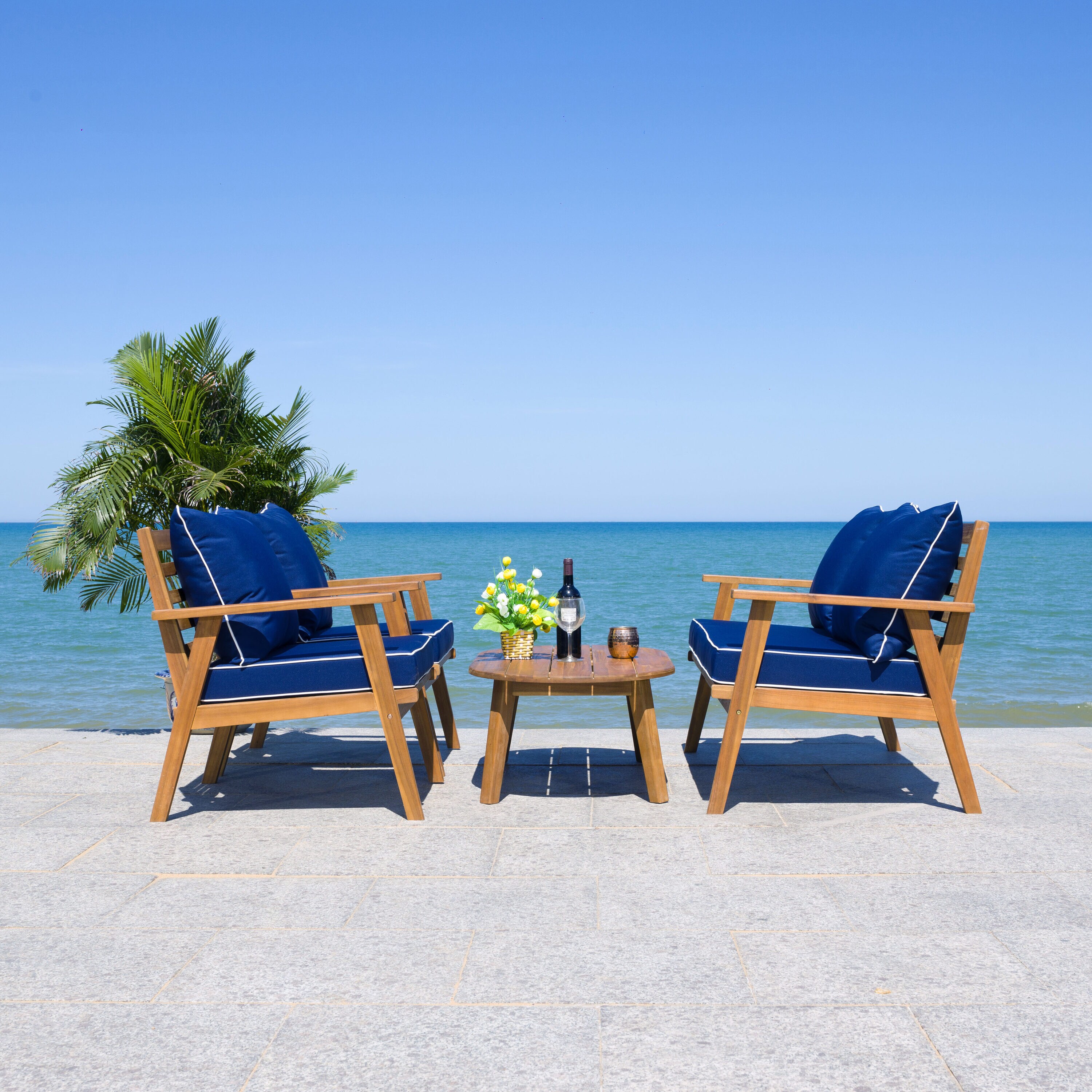 Safavieh PAT7318B Patio-Conversation-Sets - View #7