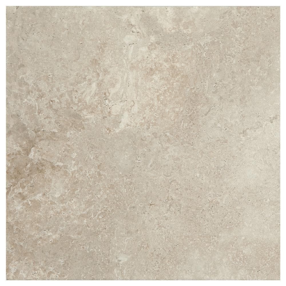 American Olean TS301212HC1P6 Tranquil stone Warm Gray 12-in x 12-in Glazed Porcelain Stone Look Floor and Wall Tile (14.55-sq. ft/ Piece)