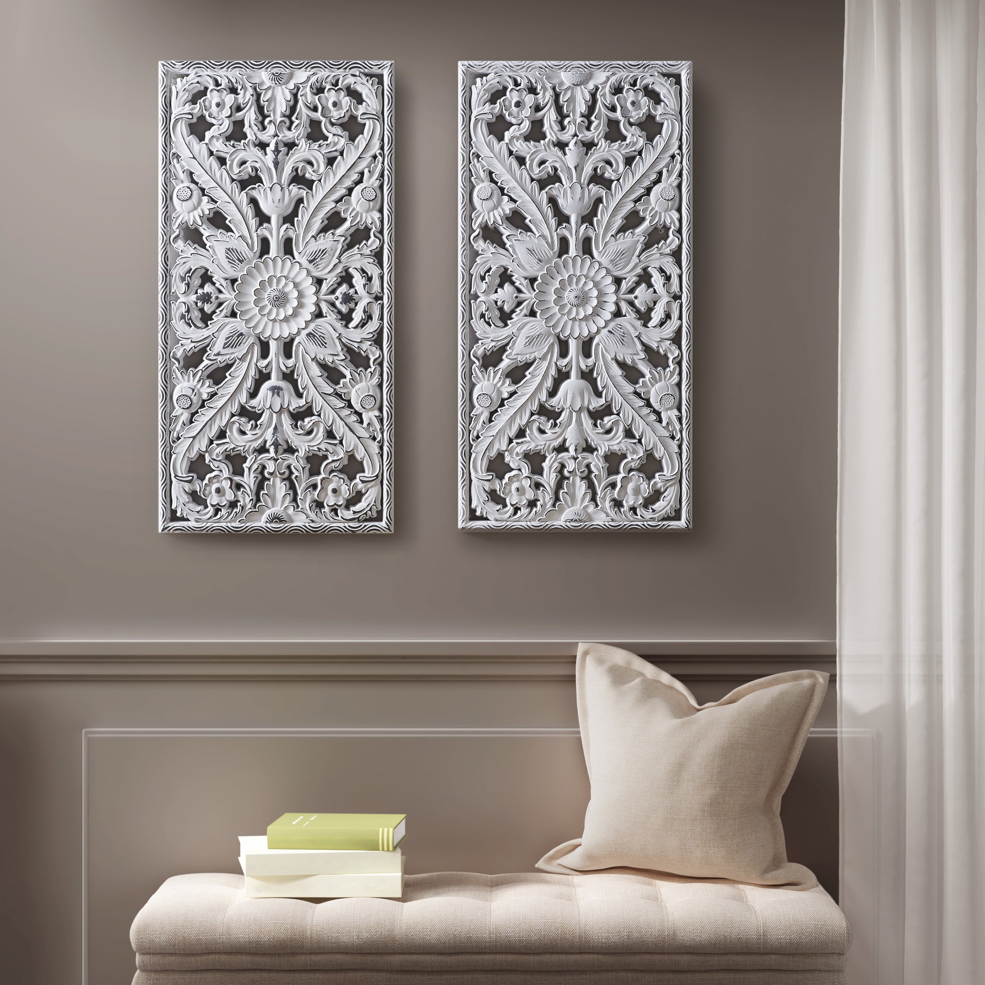 Madison Park MP95B-0230 15.75-Inches W x 31.5-Inches H MDF Abstract Wall sculpture
