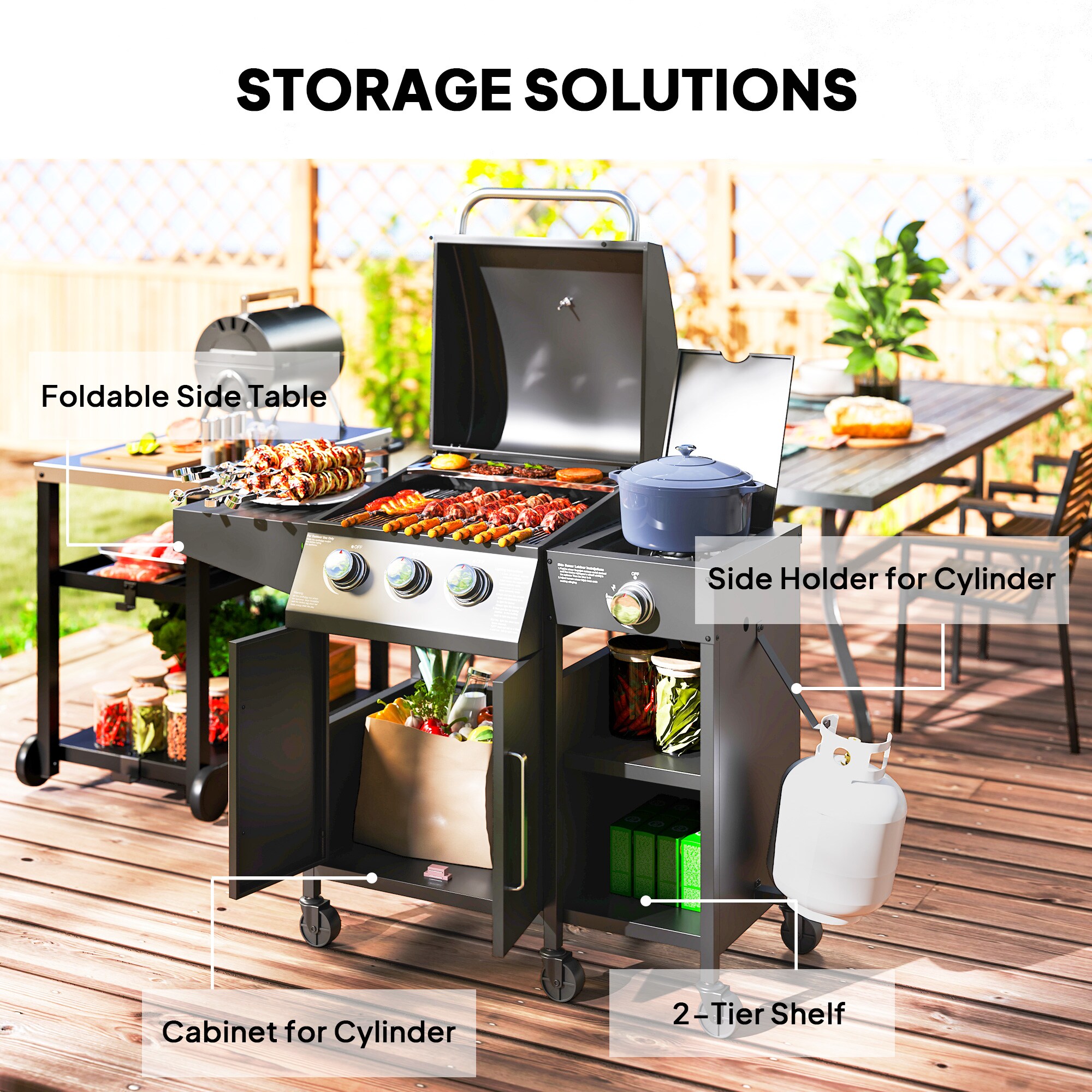 Outsunny 846-166V80BK Gas-Grill - View #4