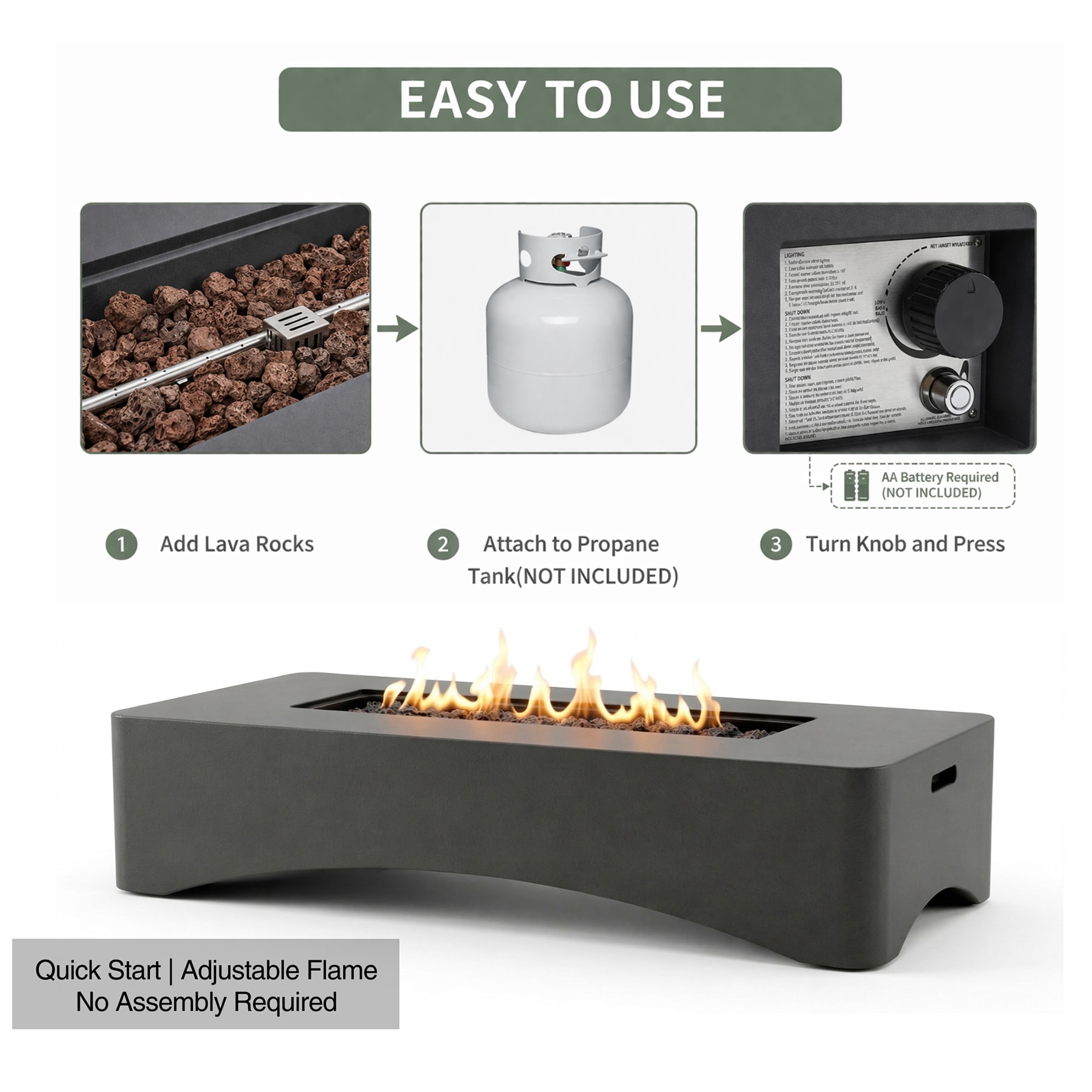 SINOFURN SYA640123DG Outdoor-Gas-Firepits - View #8