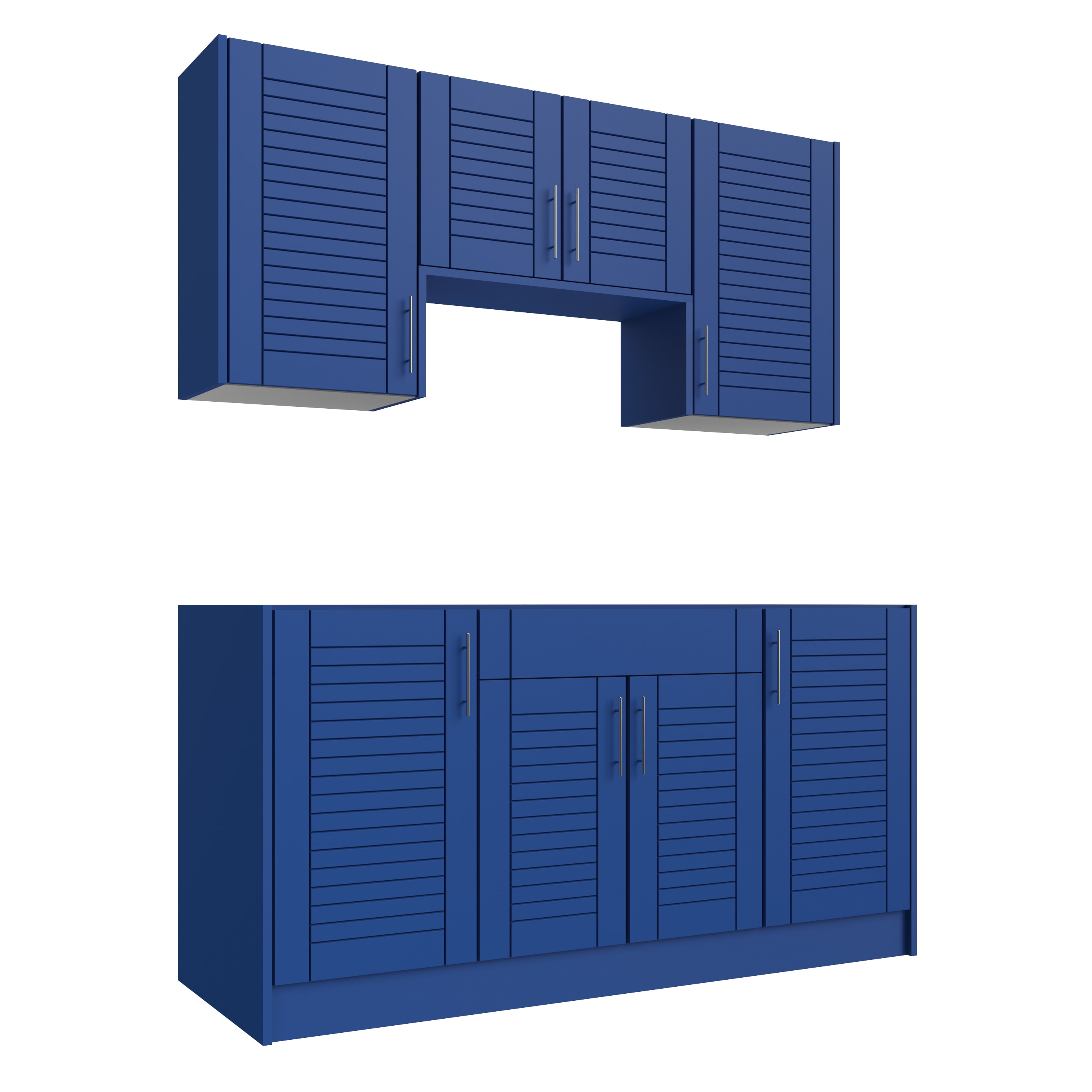 WeatherStrong WSE66WMK-TRB Tampa 6 -Piece 67.25-in W x 25-in D x 84-in H Modular Outdoor Kitchen Set