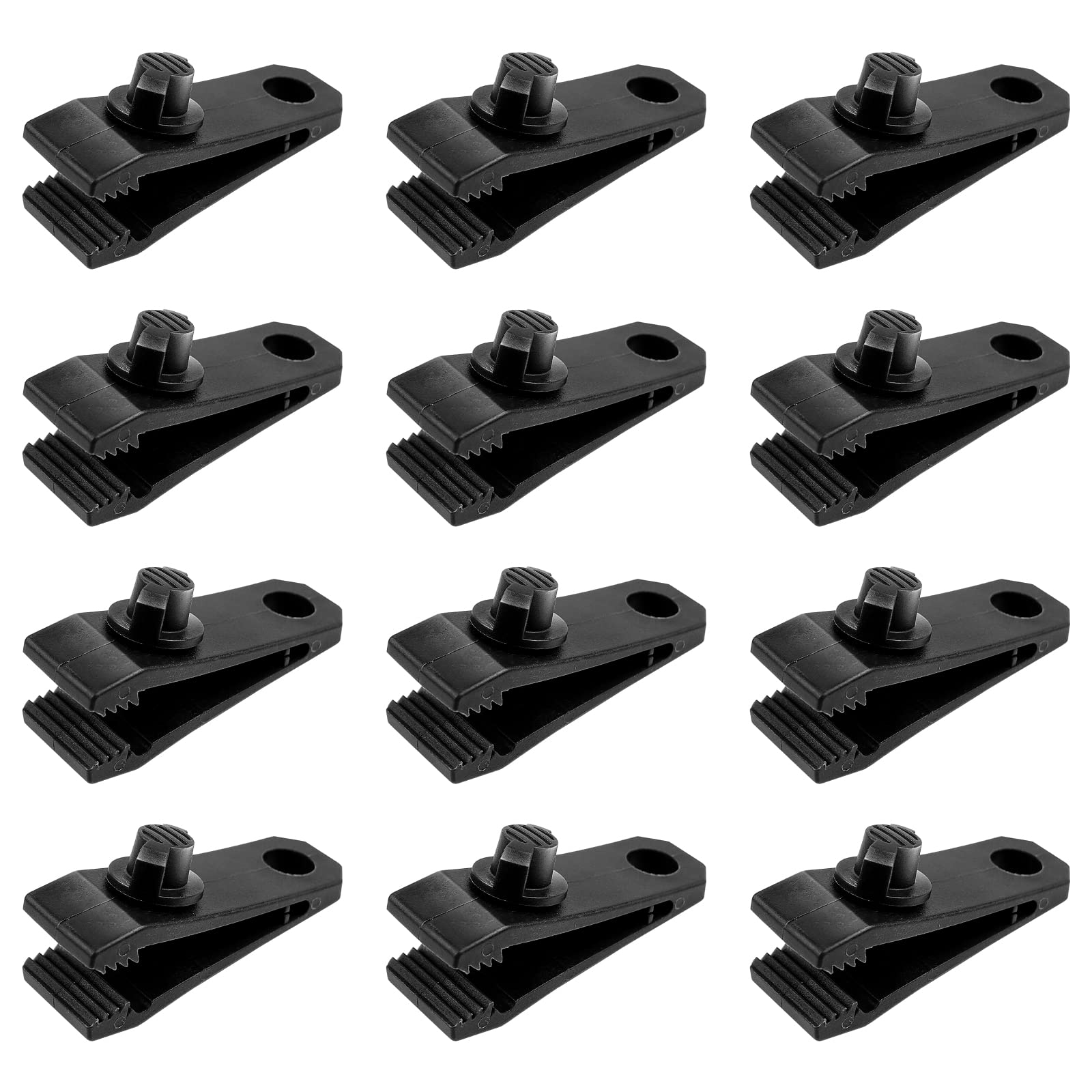 Ahfiwaso  Tarp Clips Heavy Duty Lock Grip Clamps Thumb Screw Tent Clip Secures Tarps Awning Clamp Set for Camping Tarps Awnings Caravan Canopies