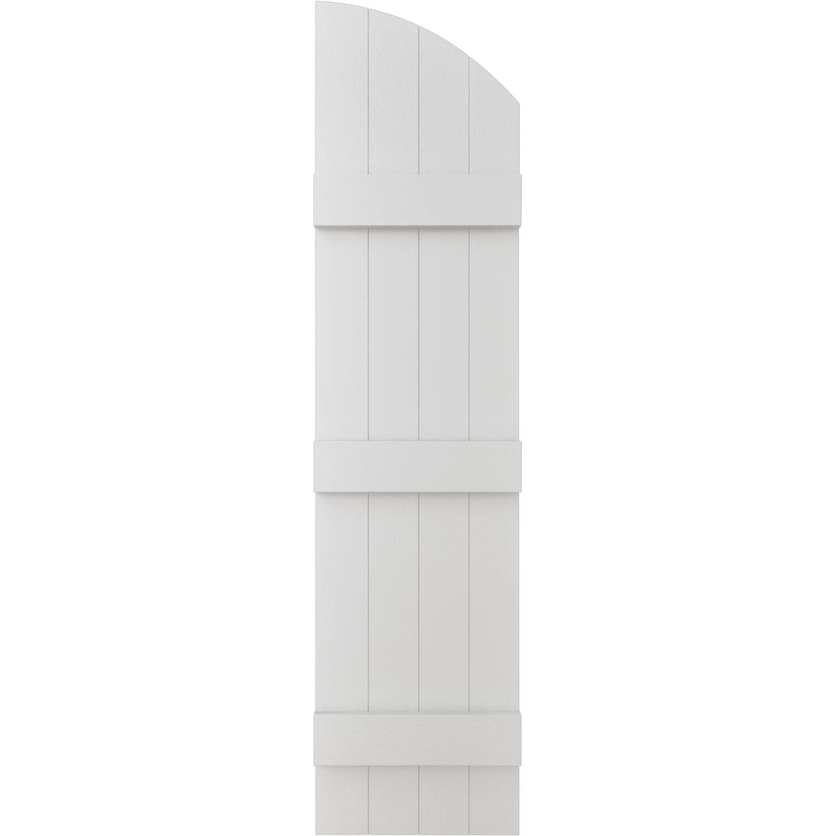 Ekena Millwork LJ6S14X07700WH 14-in W x 77-in H White Paintable/Stainable Board and batten Exterior Shutters ( 2 -Pack )