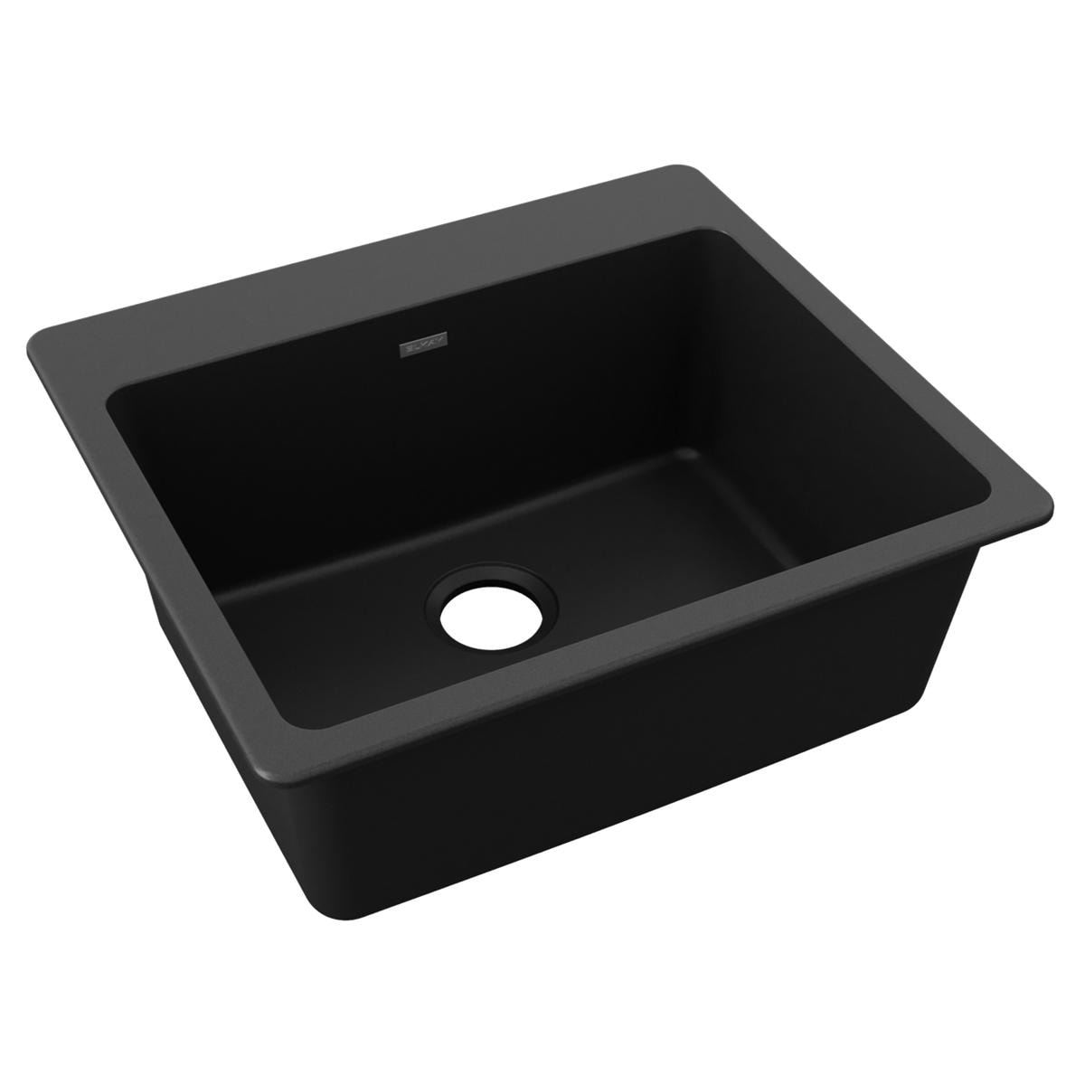 Elkay ELG2522BK0 Drop-in 25-in x 22-in Quartz Single bowl Kitchen Sink