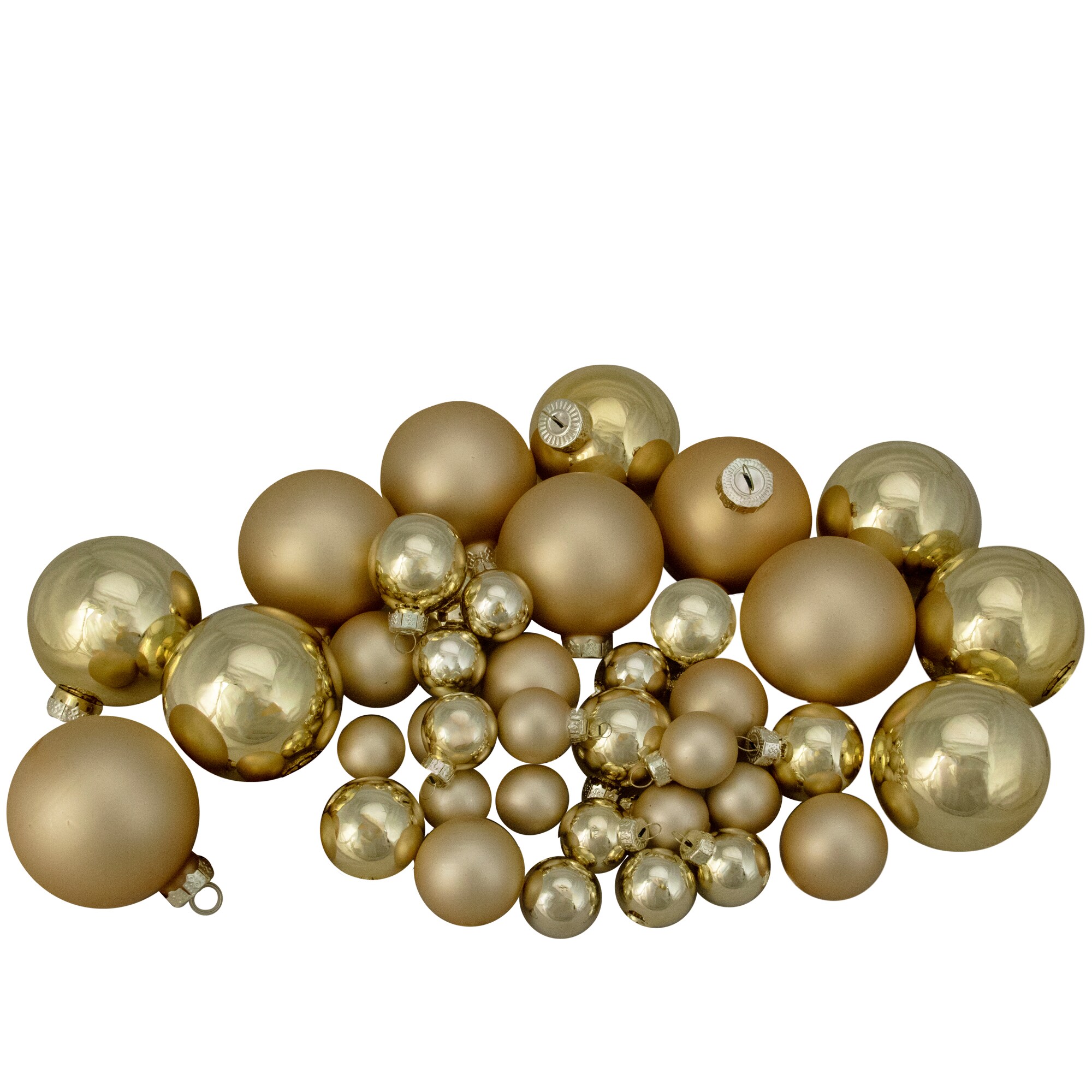 Northlight 32607772 40 -Pack Gold Ball Standard Indoor Ornament set
