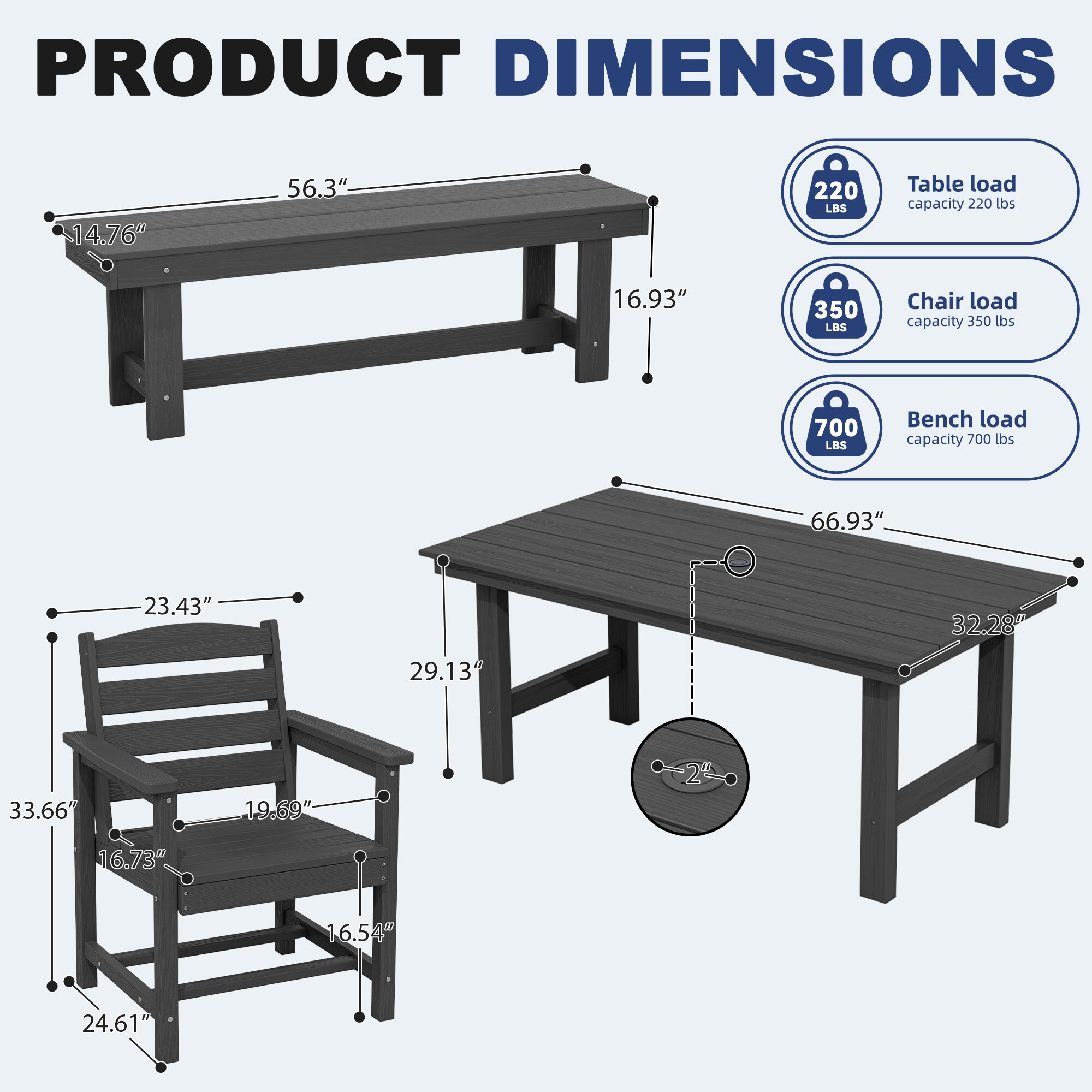 JEAREY PEJYCZY06-GY Patio-Dining-Sets - View #5