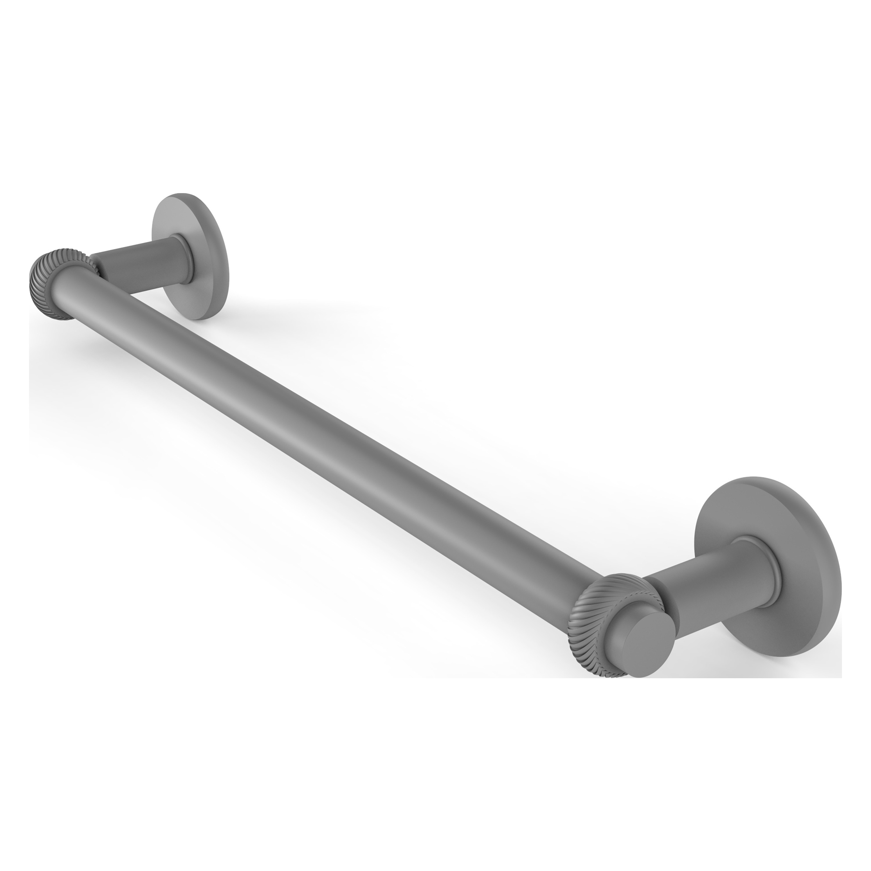 Allied Brass 2051T/30-GYM Continental 30-in Matte Gray Wall mount Single Towel Bar