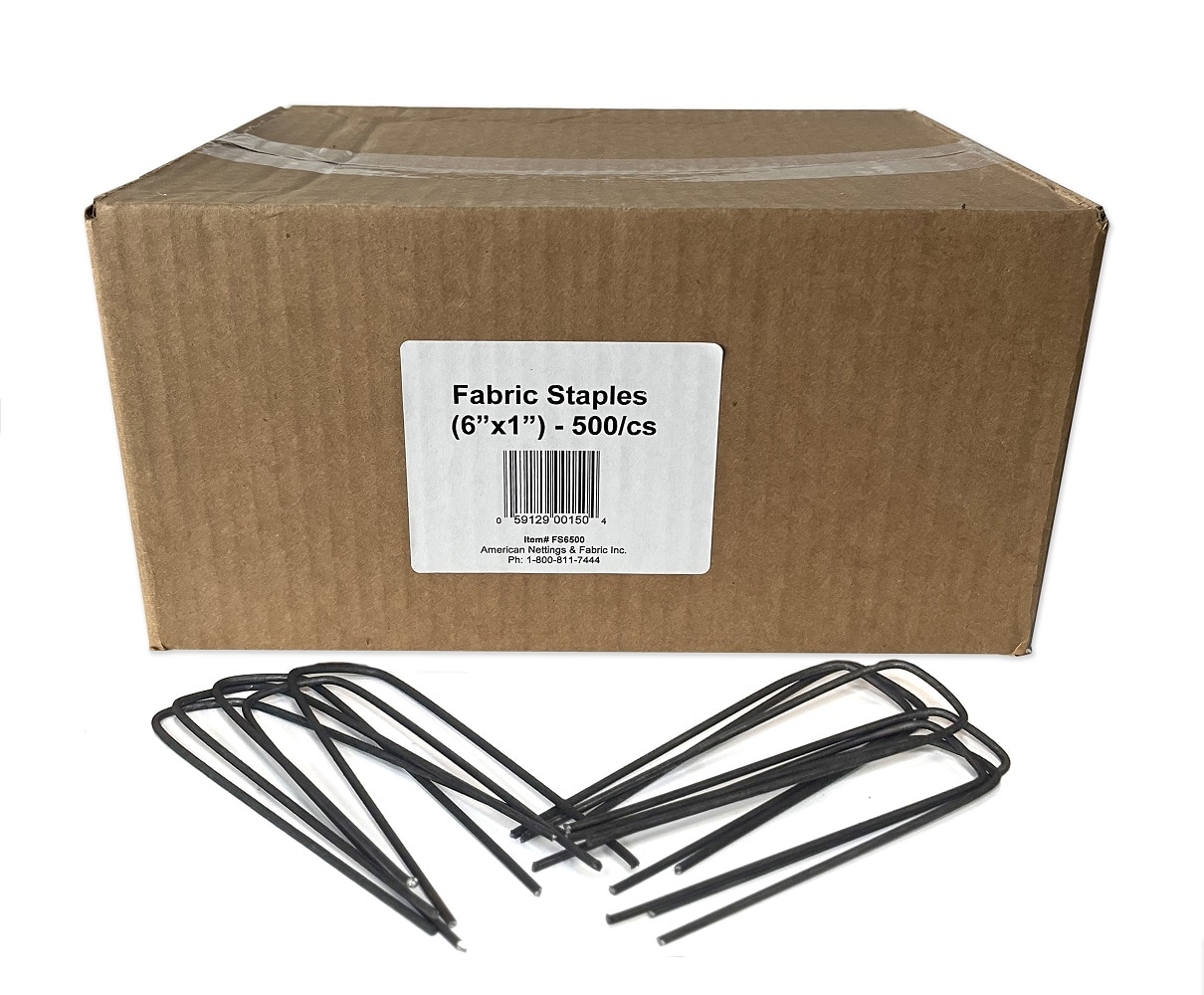 American Nettings & Fabric FS065 500 -Pack 6-in Metal Multipurpose Landscape Stake