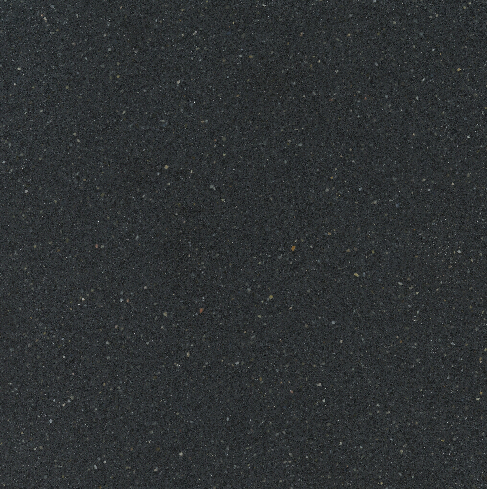 Silestone Gloss Quartz Black Kitchen Countertop SAMPLE ( 4-in x 6-in )