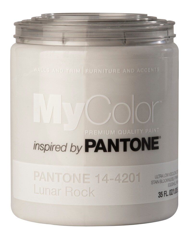 MyColor inspired by PANTONE 18021LUNAR ROCK 14-4201-346352 Eggshell Lunar Rock Pre-tinted Water-based Interior Paint + Primer (1-quart)