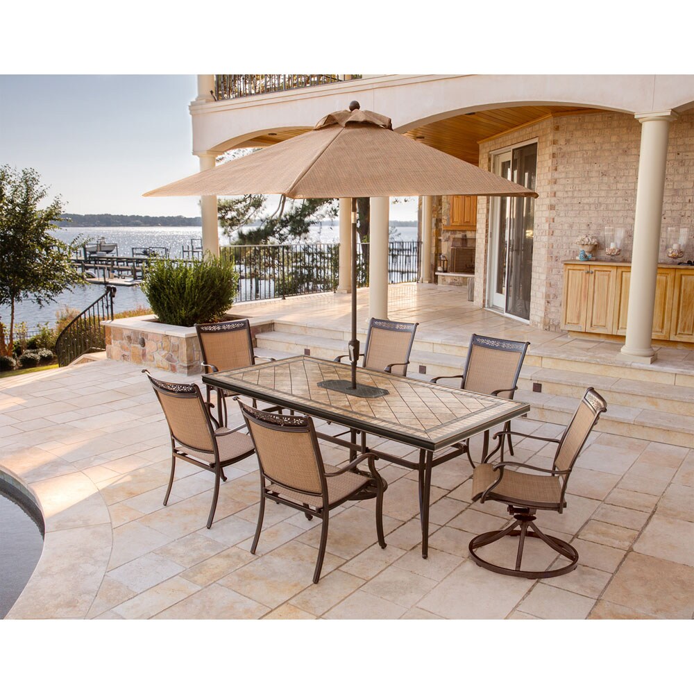 Hanover FNTDN7PCSWTN2-SU Patio-Dining-Sets - View #11