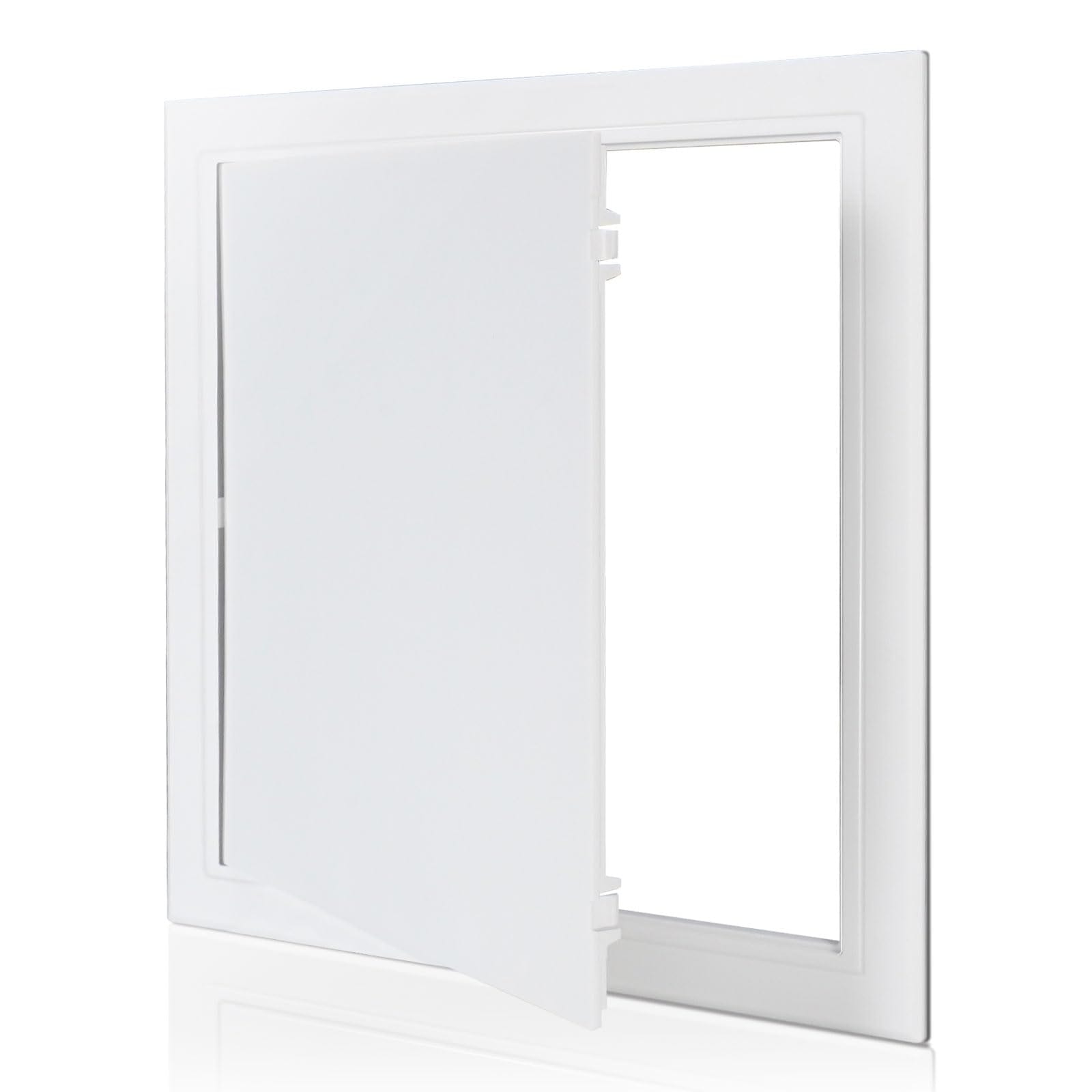 Misopily Plastic Access Panel 6x6 Inch for Drywall Wall Hole Cover White Removable Door for Plumbing Electrical Cable Access Paintable Surface #LMS0612M029