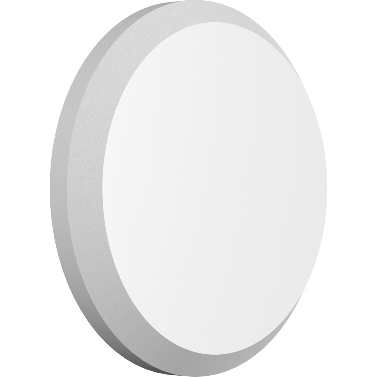 Ekena Millwork ROSP040X040X050GRY01 Standard Grayson with Beveled Edge 4-in x 4-in Round Unfinished PVC Rosette