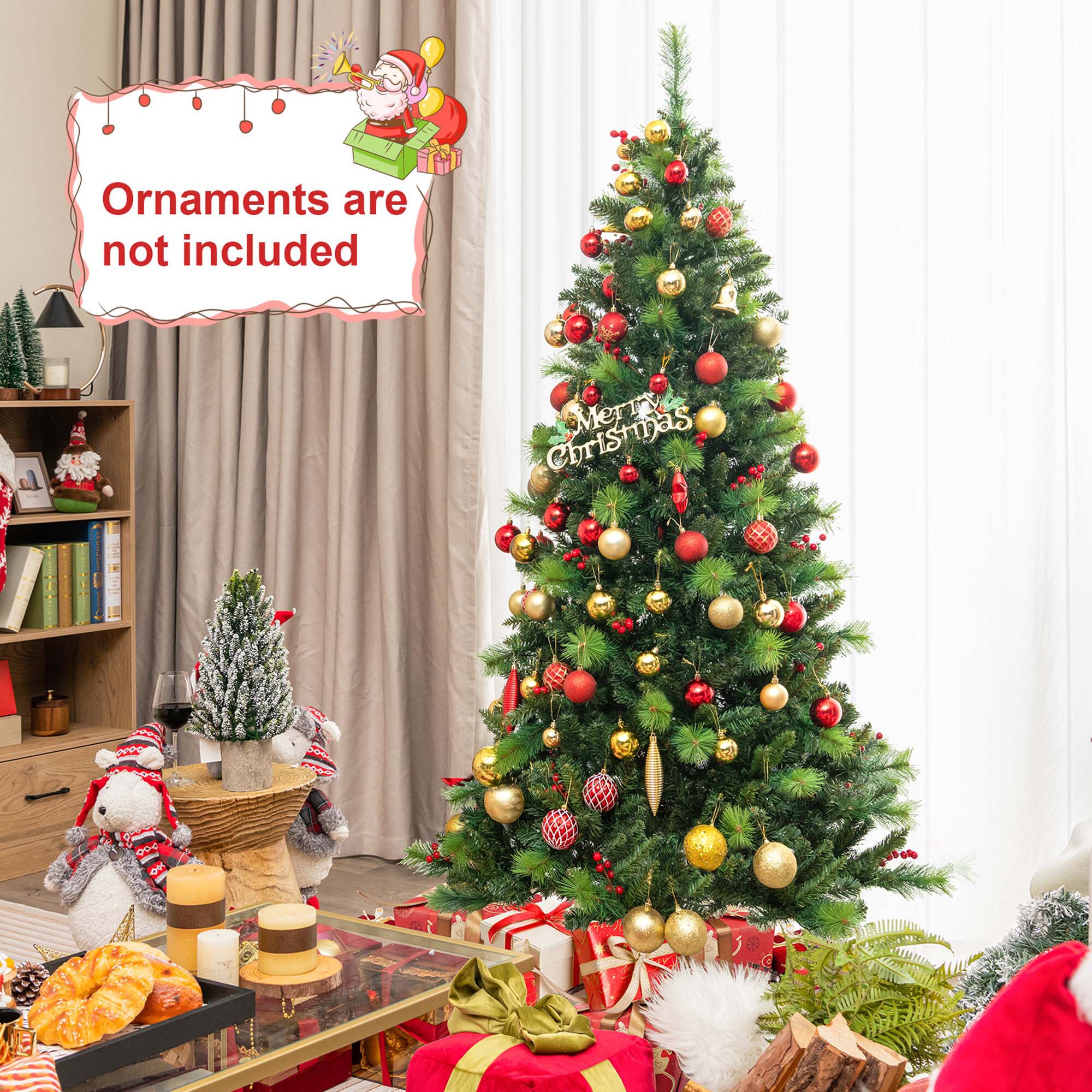 Costway LWS00761 Artificial-Christmas-Trees - View #3