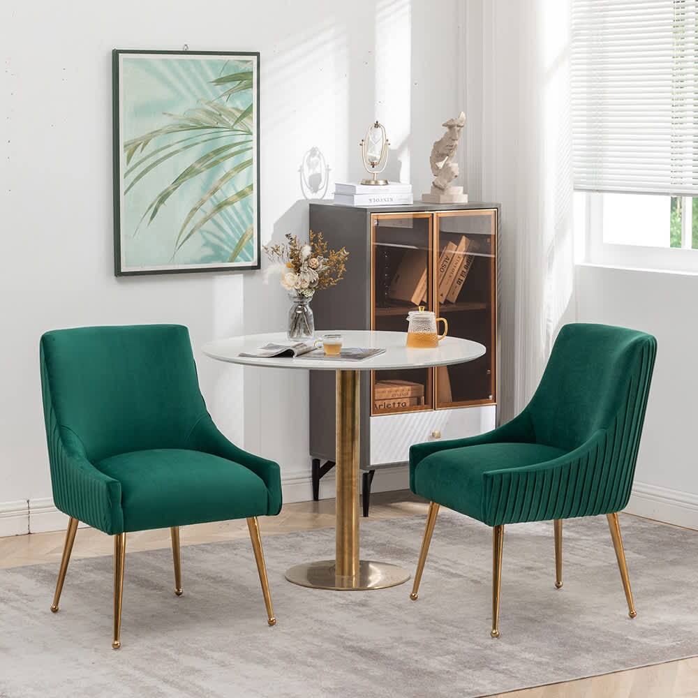 SEYNAR XY441-DARK GREEN-S2 Dining-Chairs - View #3