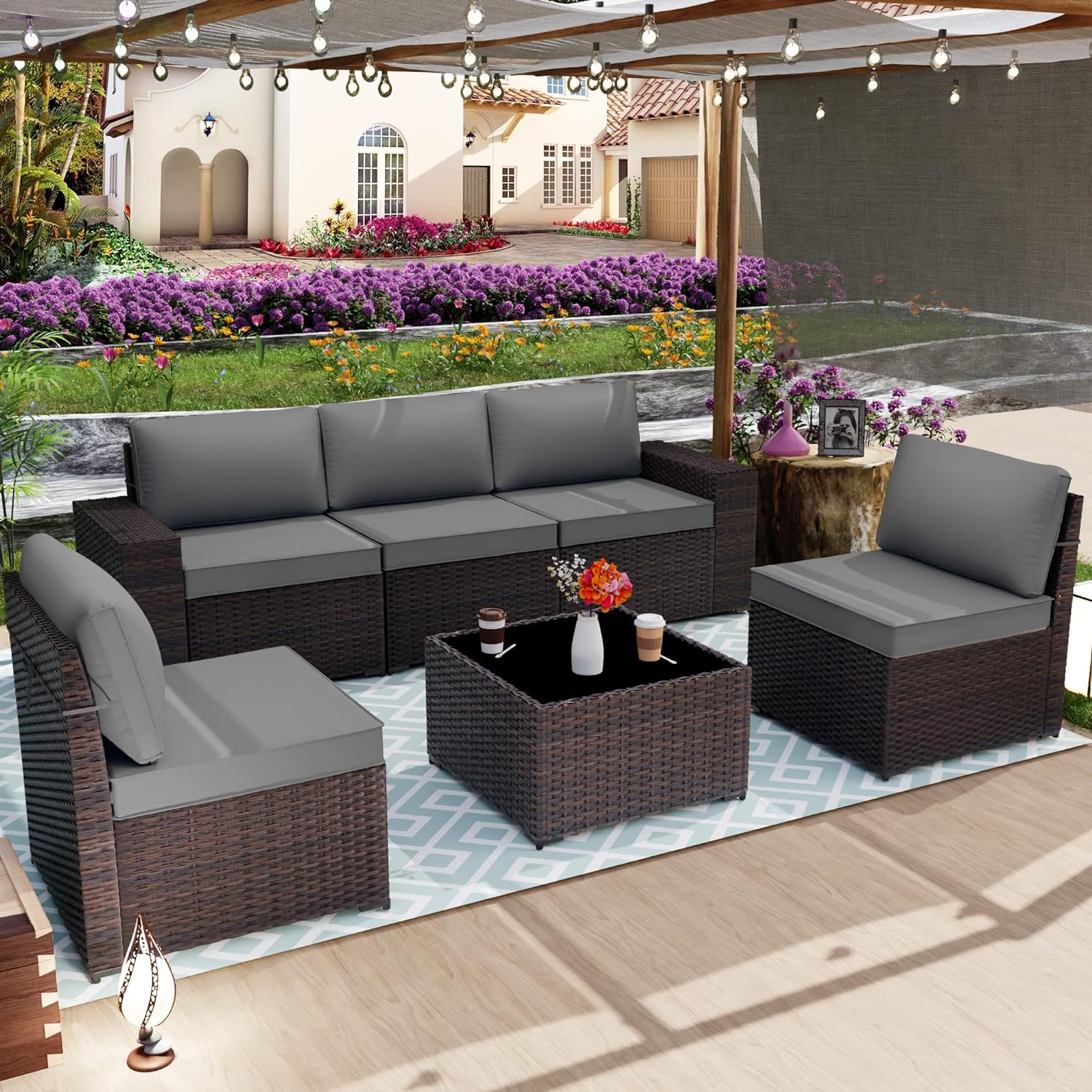 ALAULM LS-6PCS-GREY Patio-Conversation-Sets - View #6
