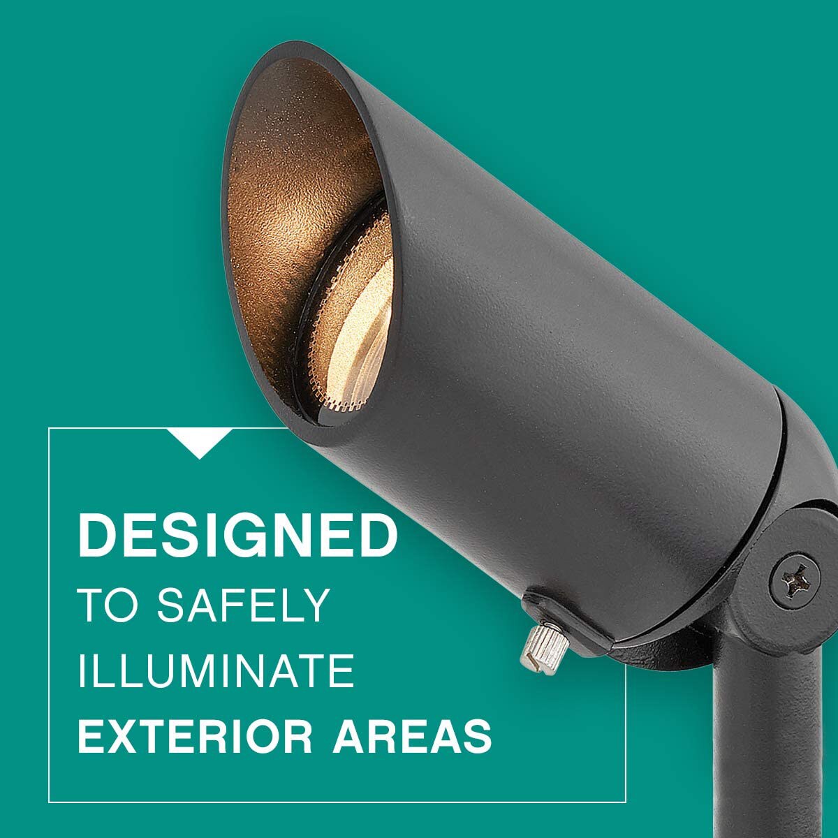Satin Black Low Voltage LED Spot Light with Clear Lens