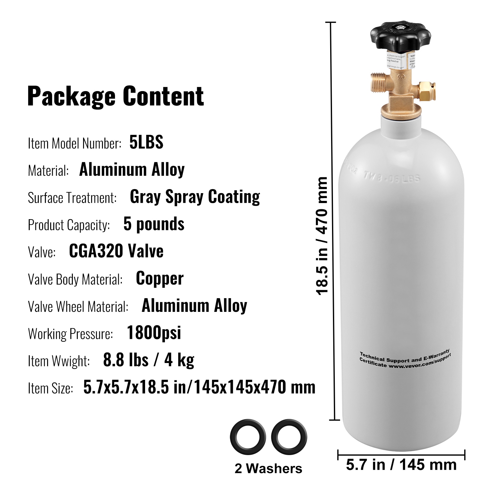 VEVOR BQGBL55CGA320BGB5V0 Pressure-Tanks - View #3