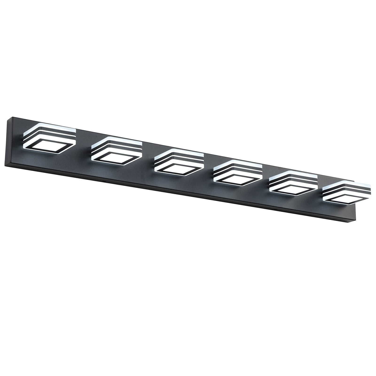 Flynama L-70930 Wall Light 29-in 6 -Light Black Modern/contemporary Vanity light